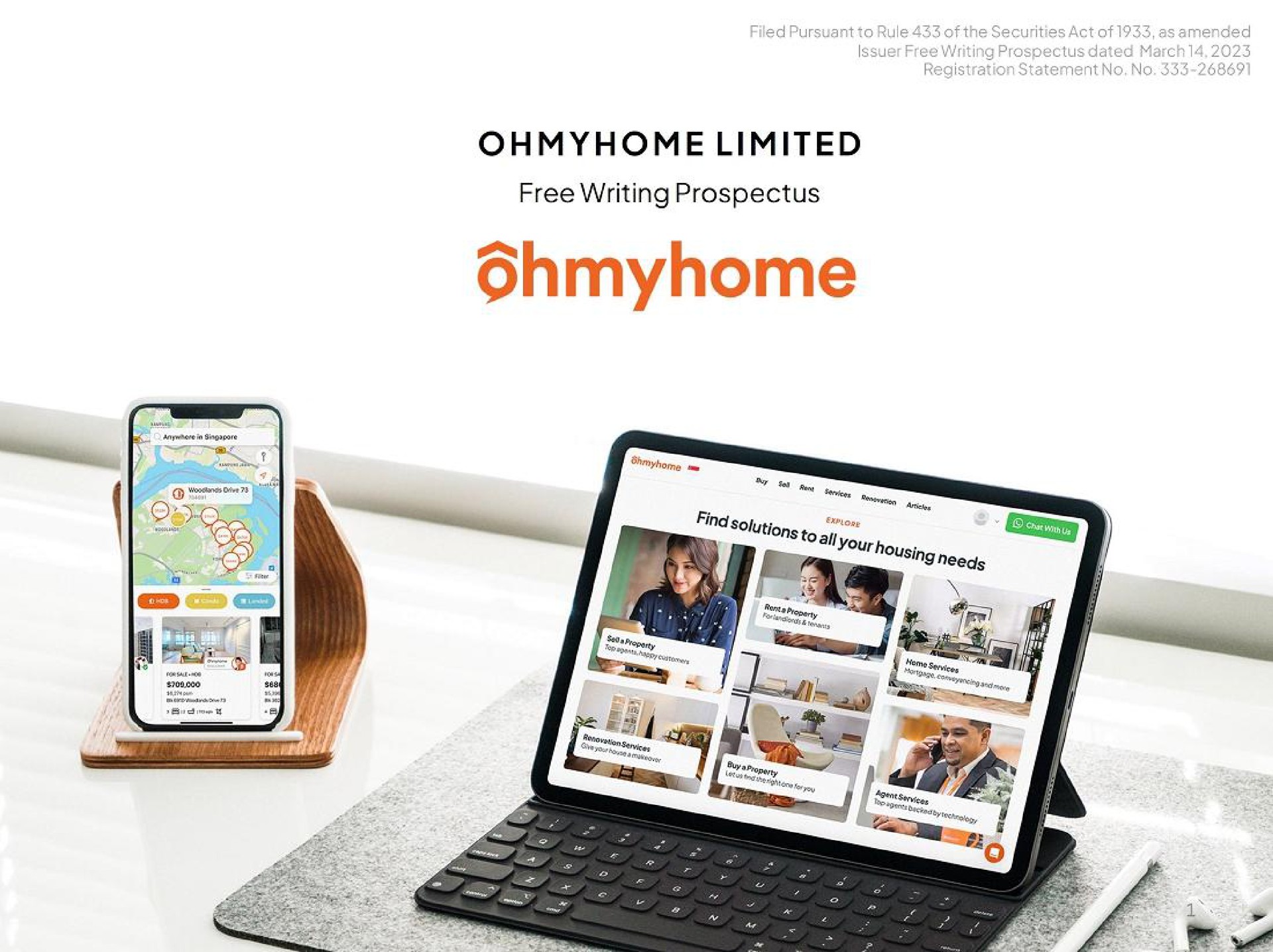 Ohmyhome — Ohmyhome Limited investment banking deck slide
