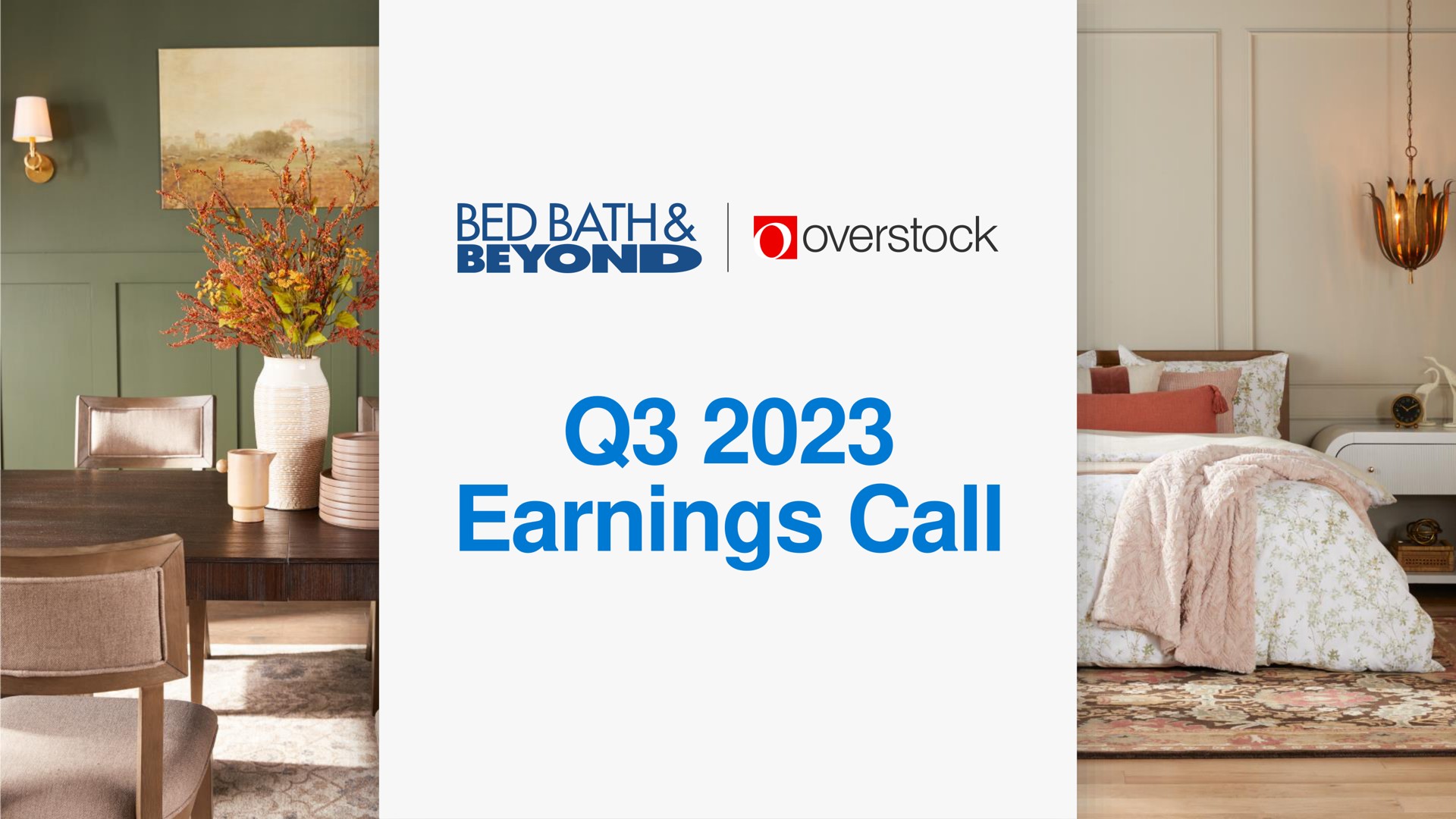 Overstock — Q3 2023 Earnings Call investment banking deck slide