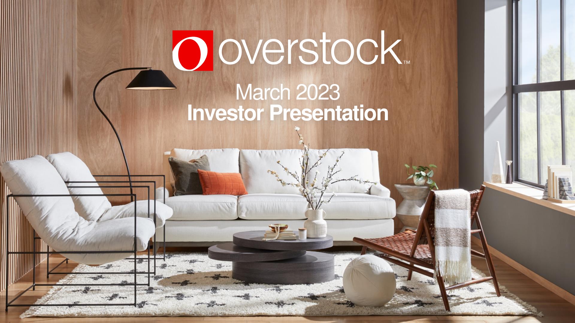 Overstock — March 2023 Investor Presentation investment banking deck slide