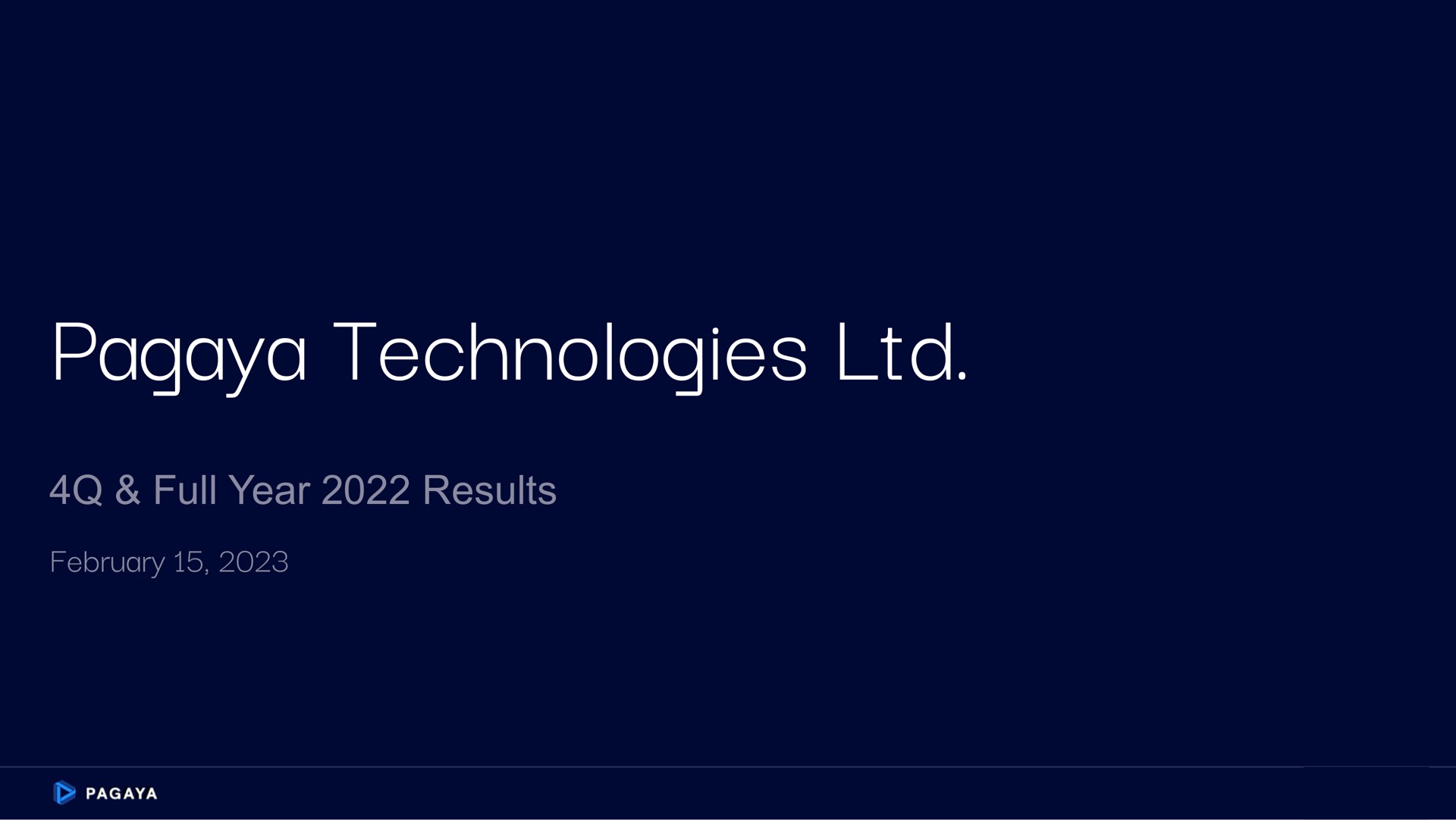 Pagaya — Pagaya Technologies Ltd. investment banking deck slide