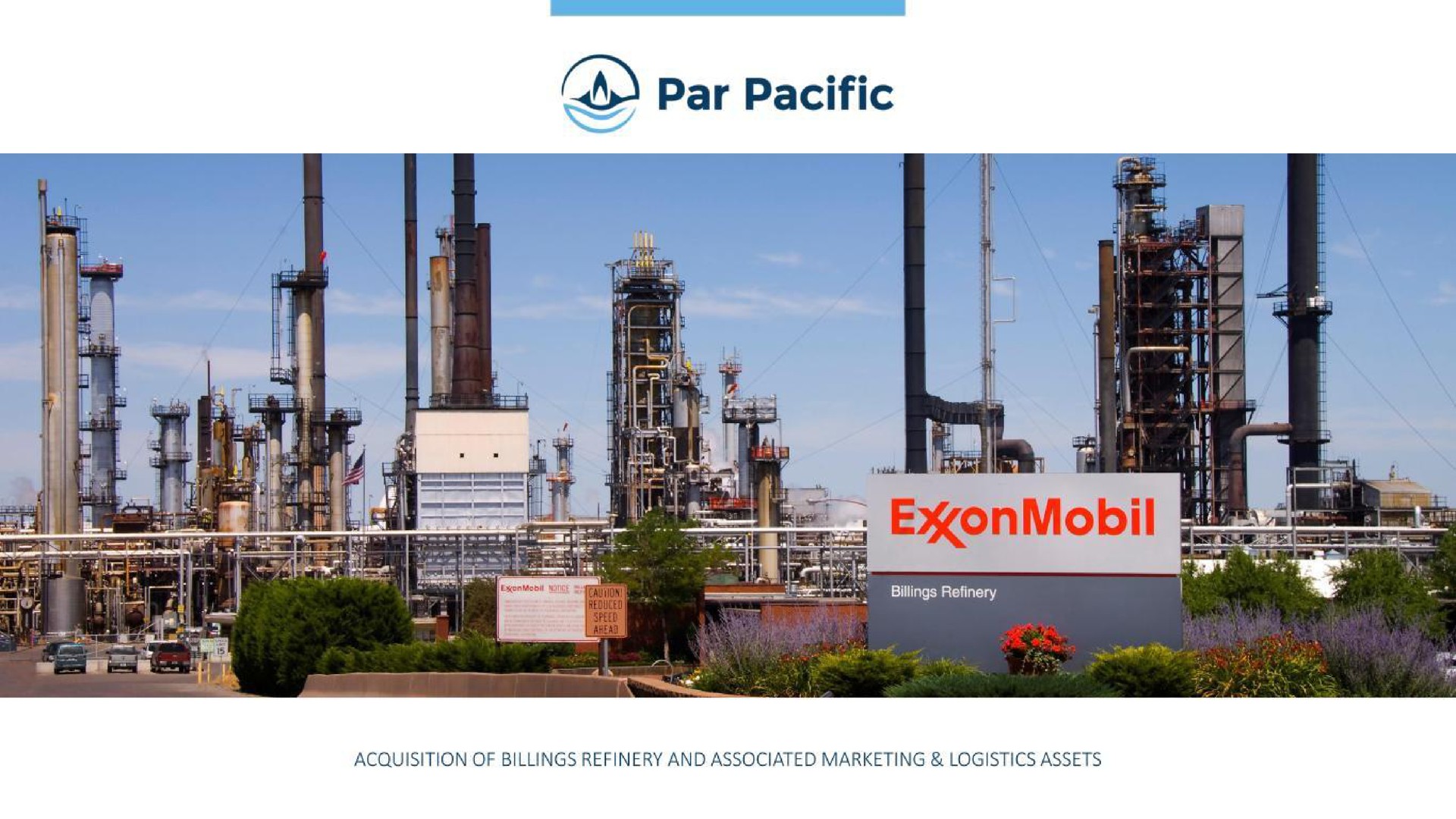 Par Pacific — Cover Slide investment banking deck slide