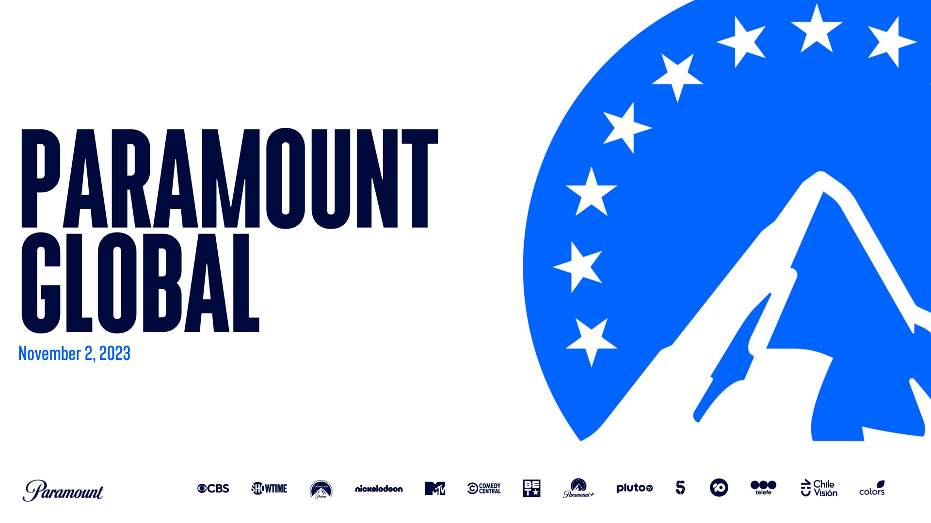 Paramount — Paramount Global investment banking deck slide