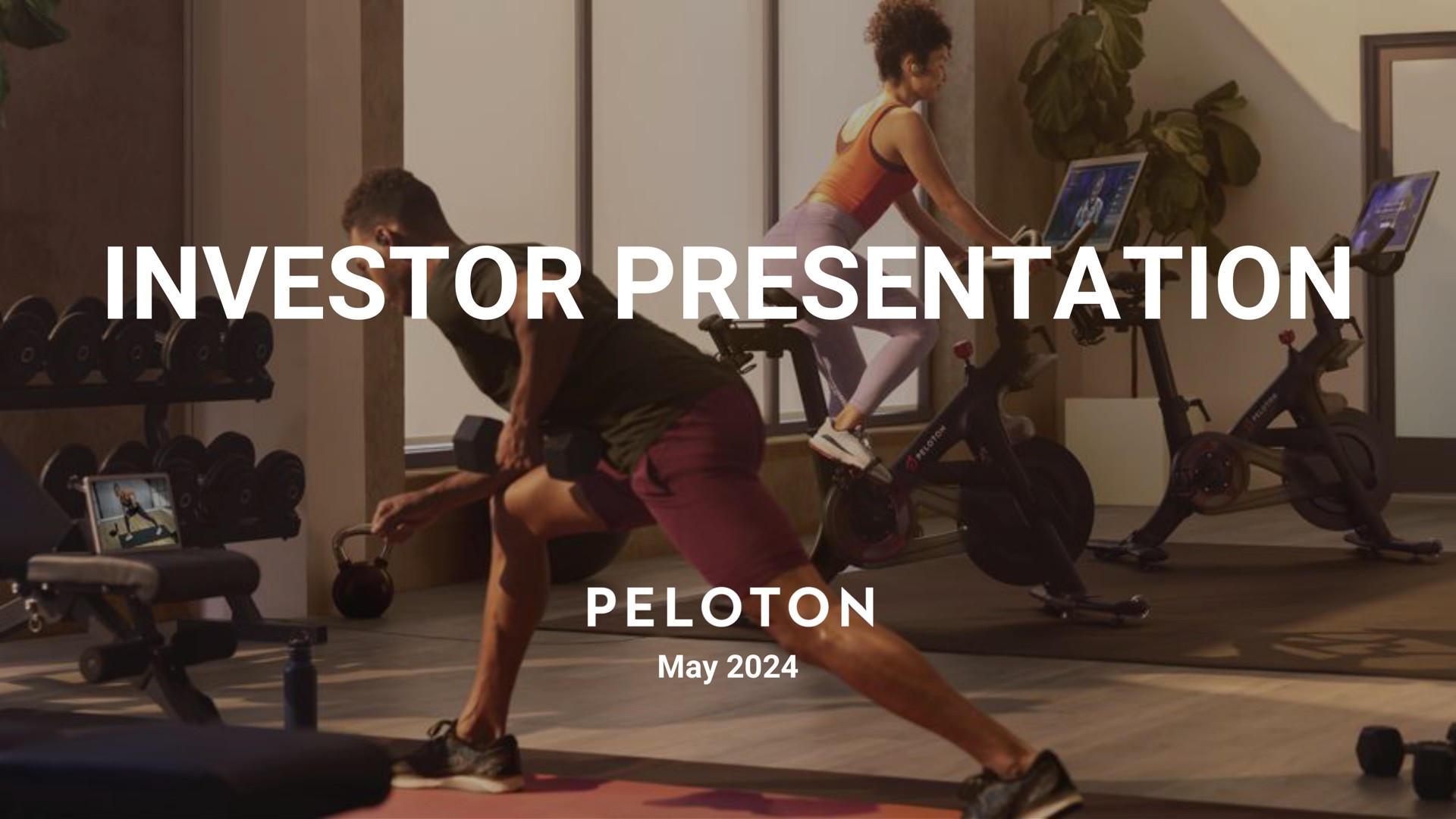 Peloton — Investor Presentation investment banking deck slide