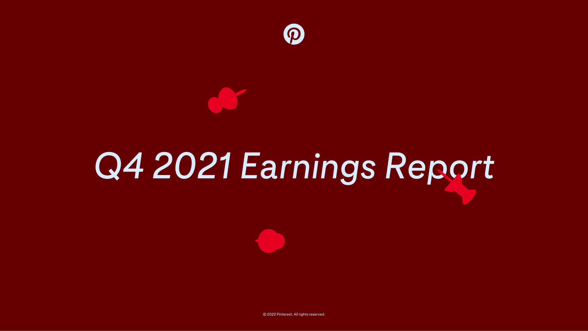 Pinterest — Q4 2021 Earnings Report investment banking deck slide