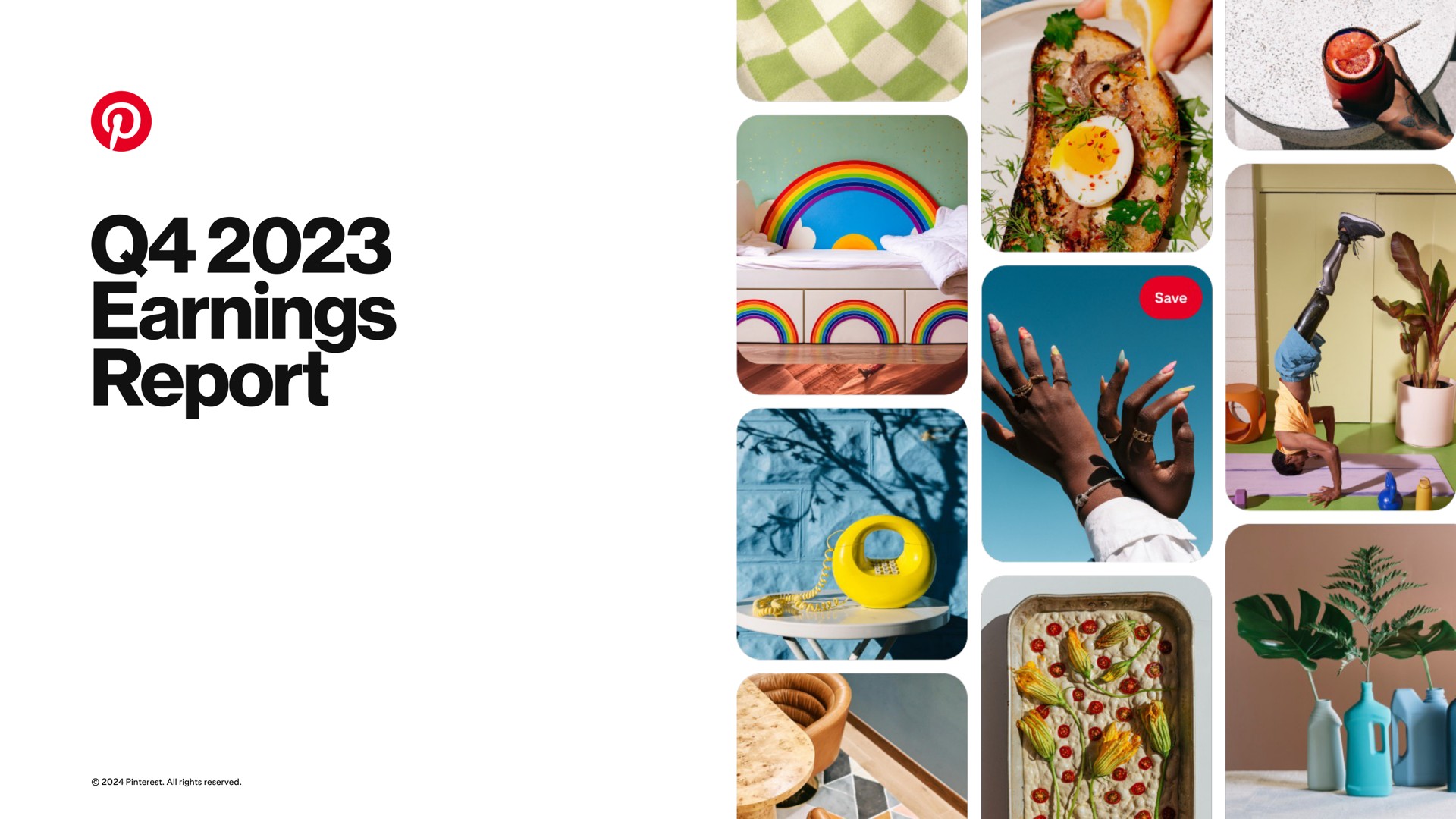 Pinterest — Q4 2023 Earnings Report investment banking deck slide