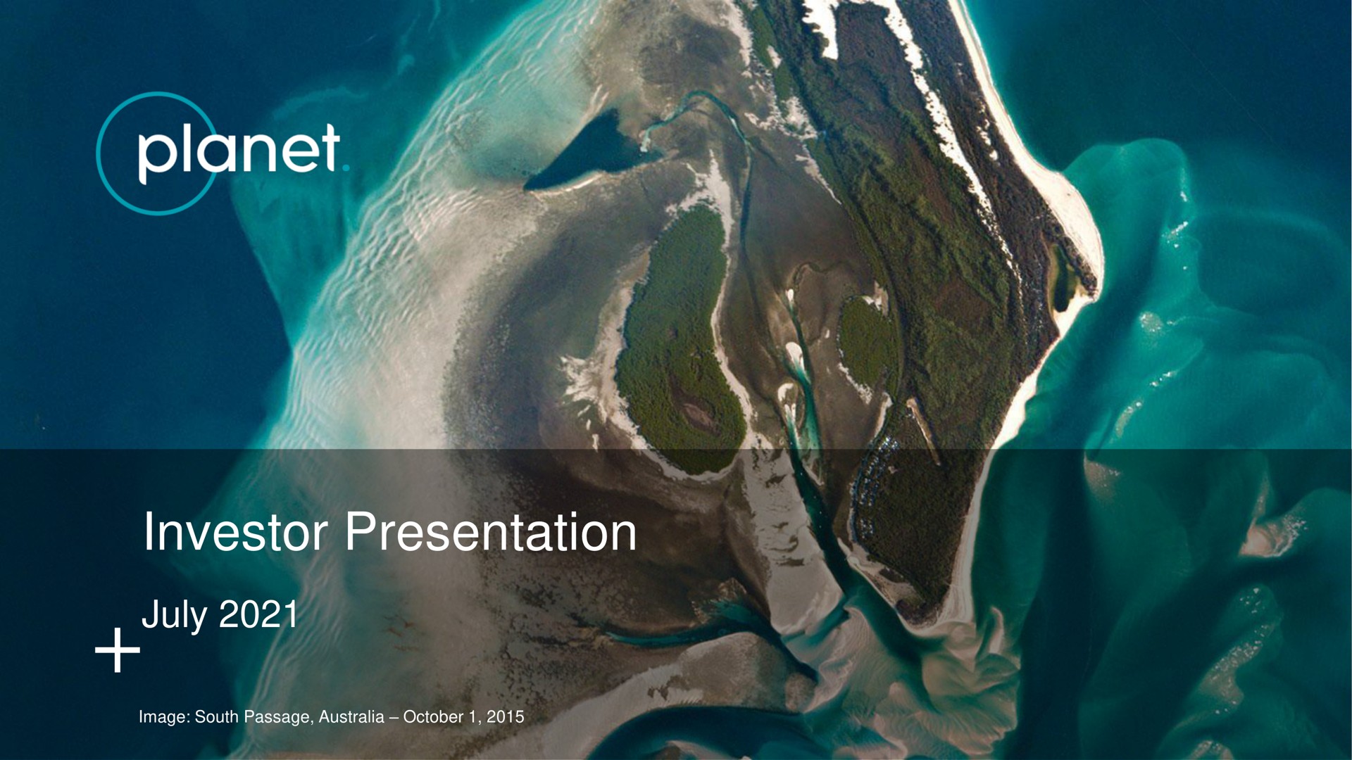Planet — Investor Presentation investment banking deck slide