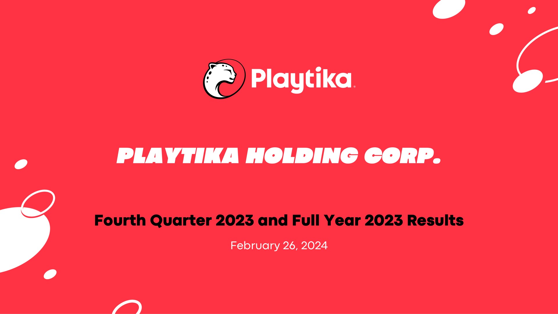 Playtika — Playtika Holding Corp. investment banking deck slide