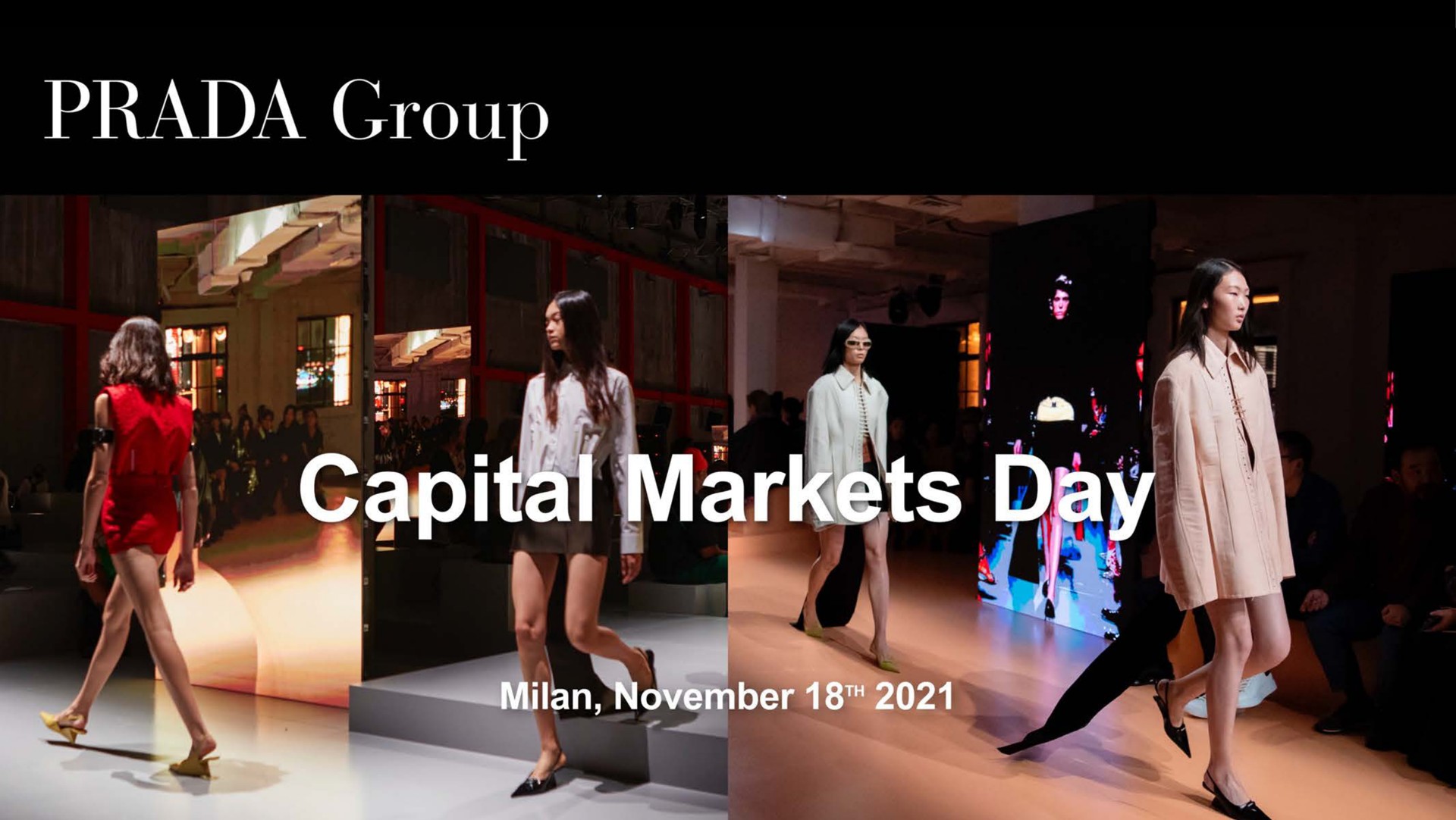 Prada — Capital Markets Day investment banking deck slide