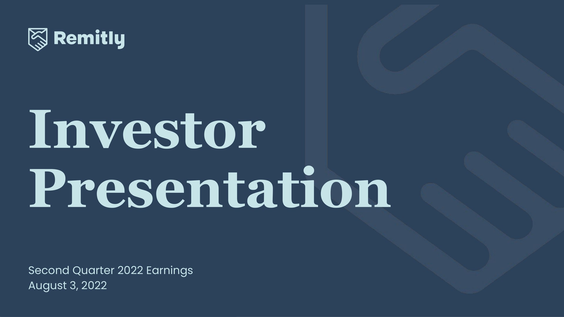 Remitly — Investor Presentation investment banking deck slide