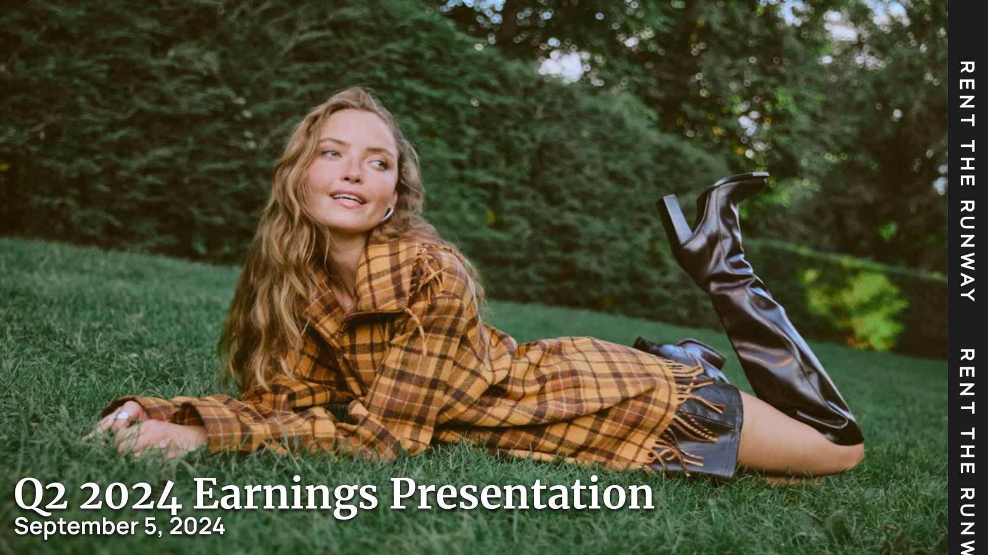 Rent The Runway — Q2 2024 Earnings Presentation investment banking deck slide