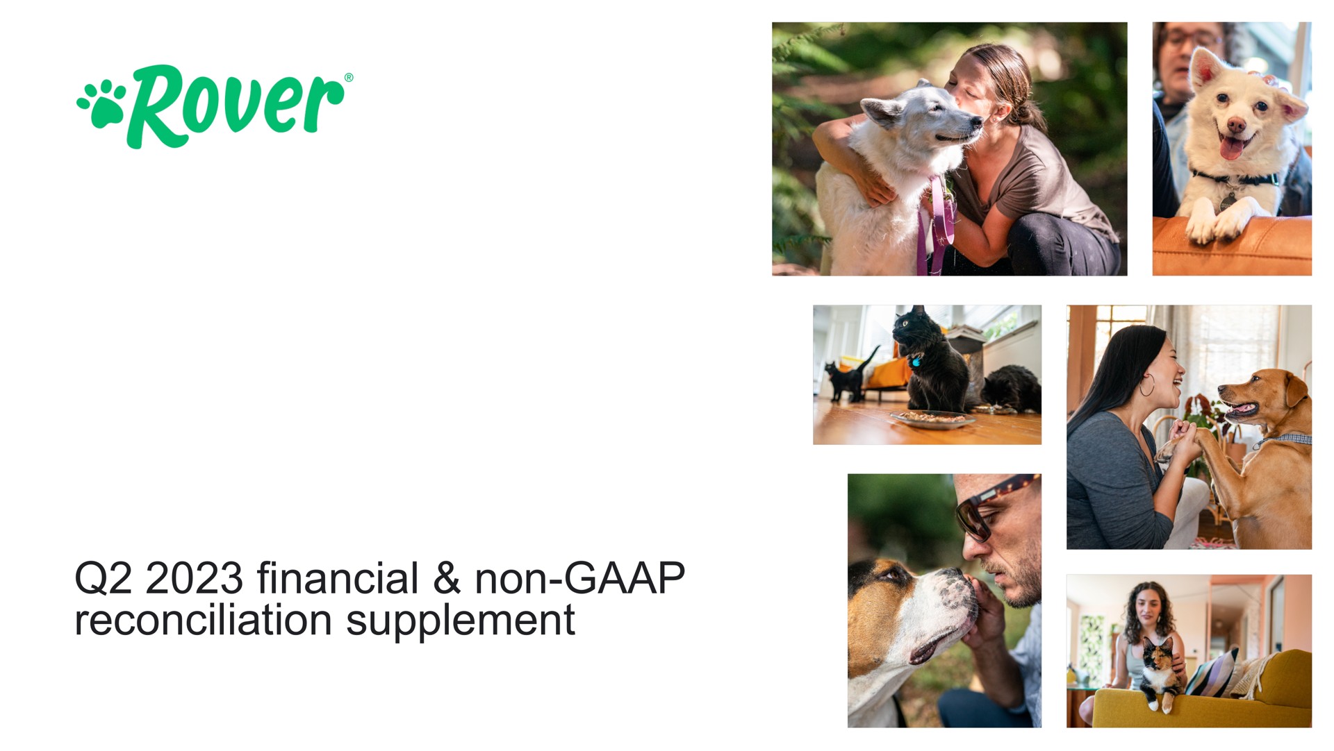 Rover — Q2 2023 financial & non-GAAP reconciliation supplement investment banking deck slide
