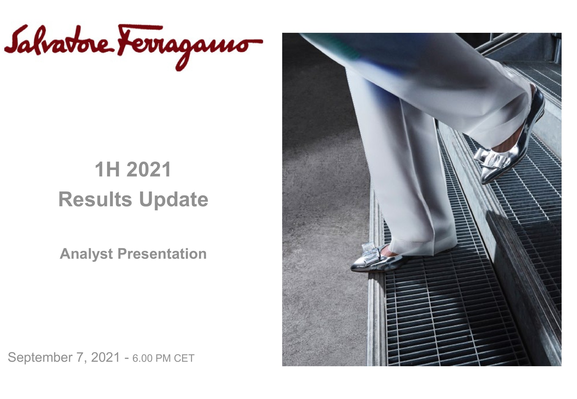 Salvatore Ferragamo — Presentation Cover Slide investment banking deck slide