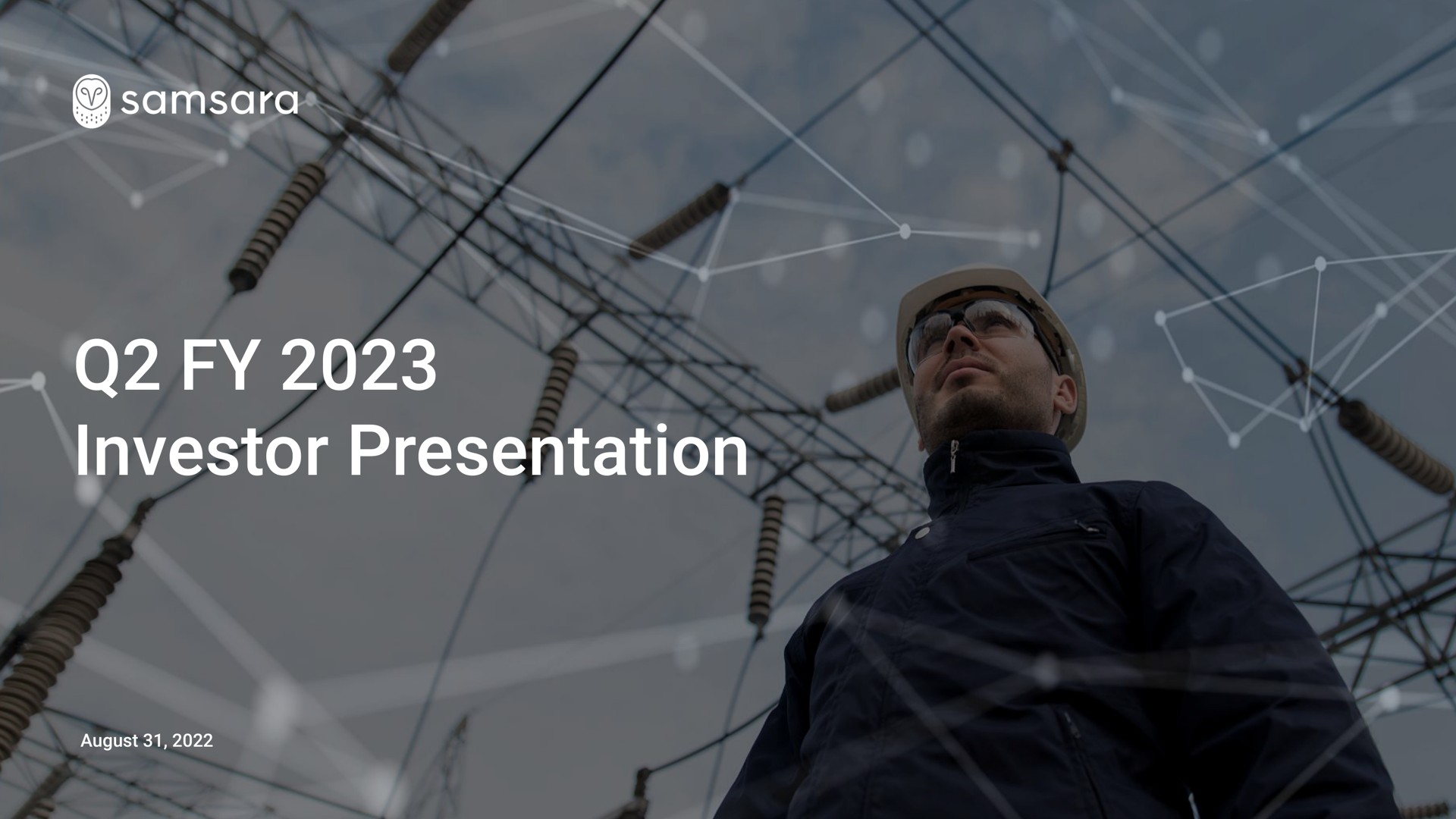 Samsara — Q2 FY 2023 Investor Presentation investment banking deck slide