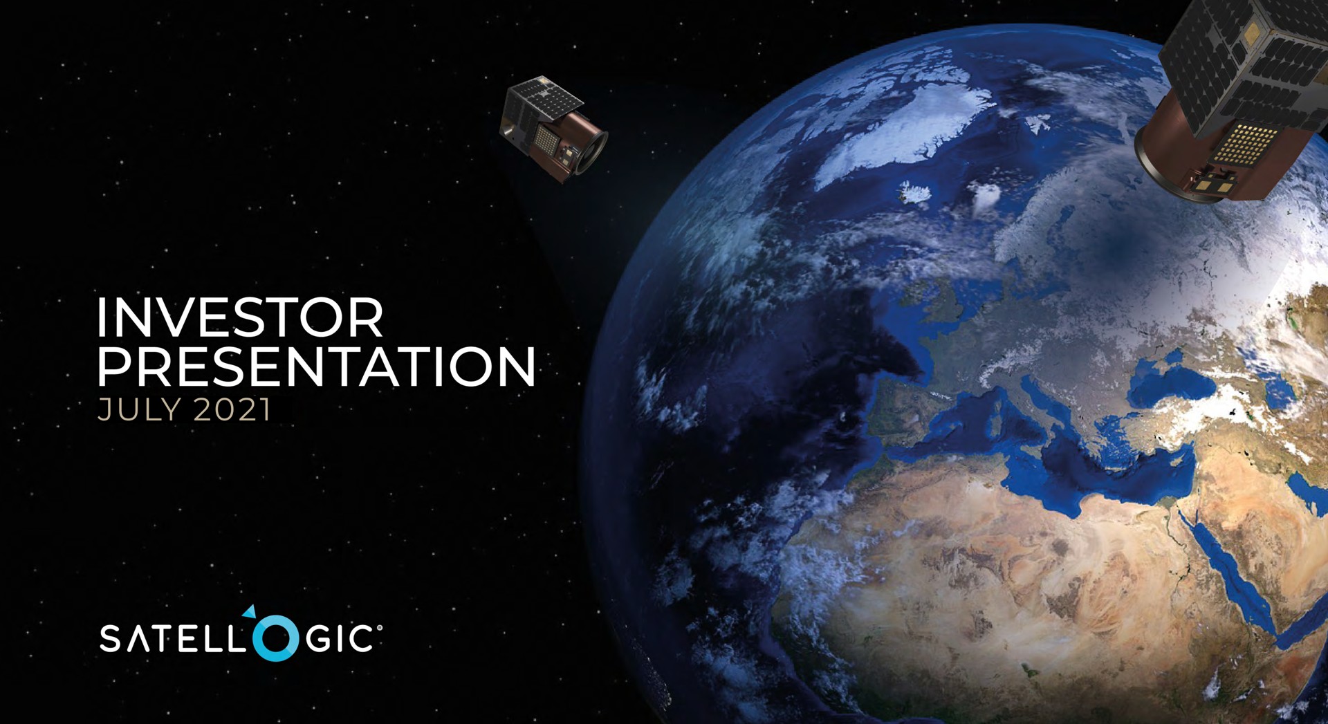 Satellogic — Investor Presentation investment banking deck slide