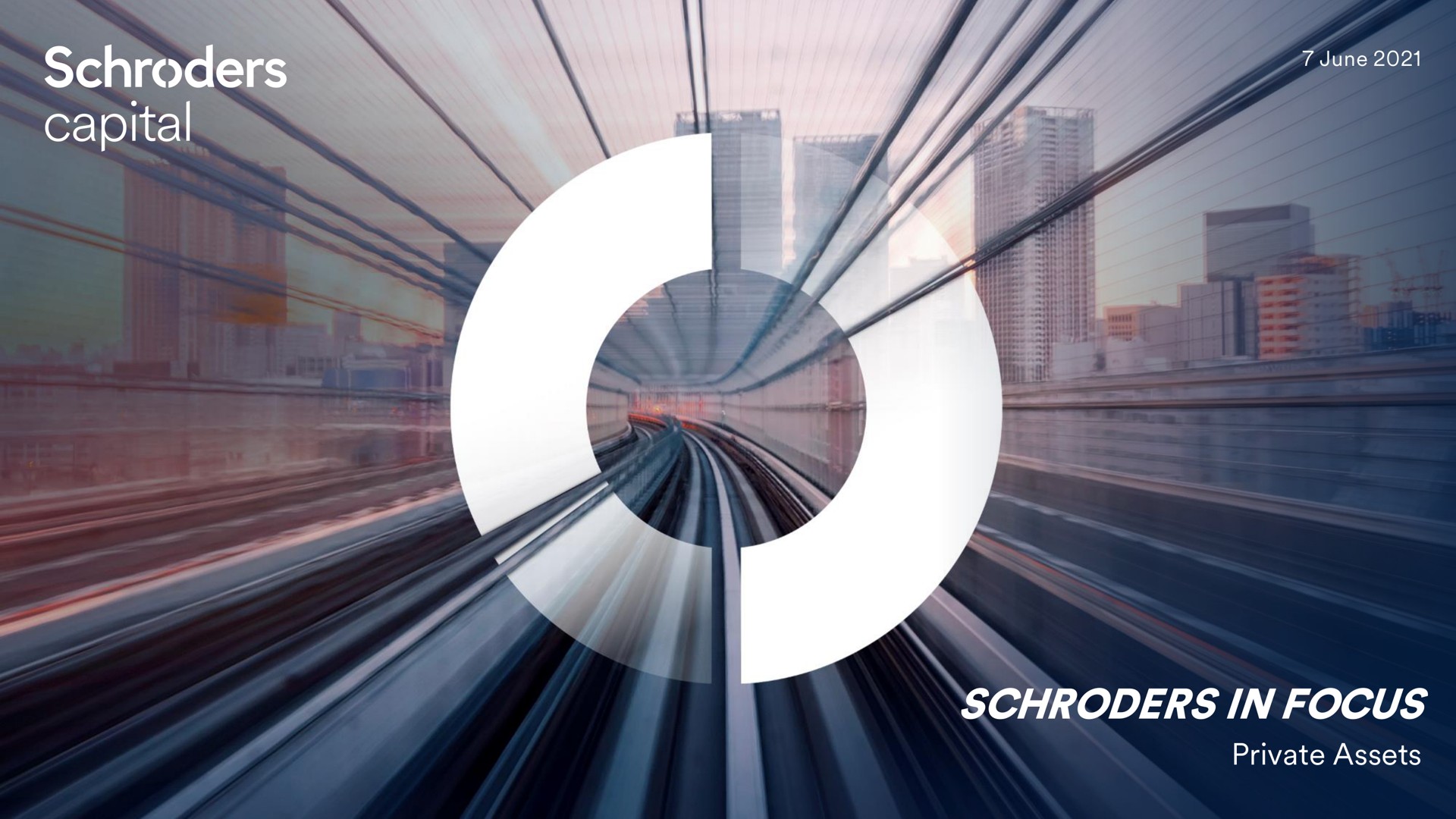 Schroders — Cover Slide investment banking deck slide