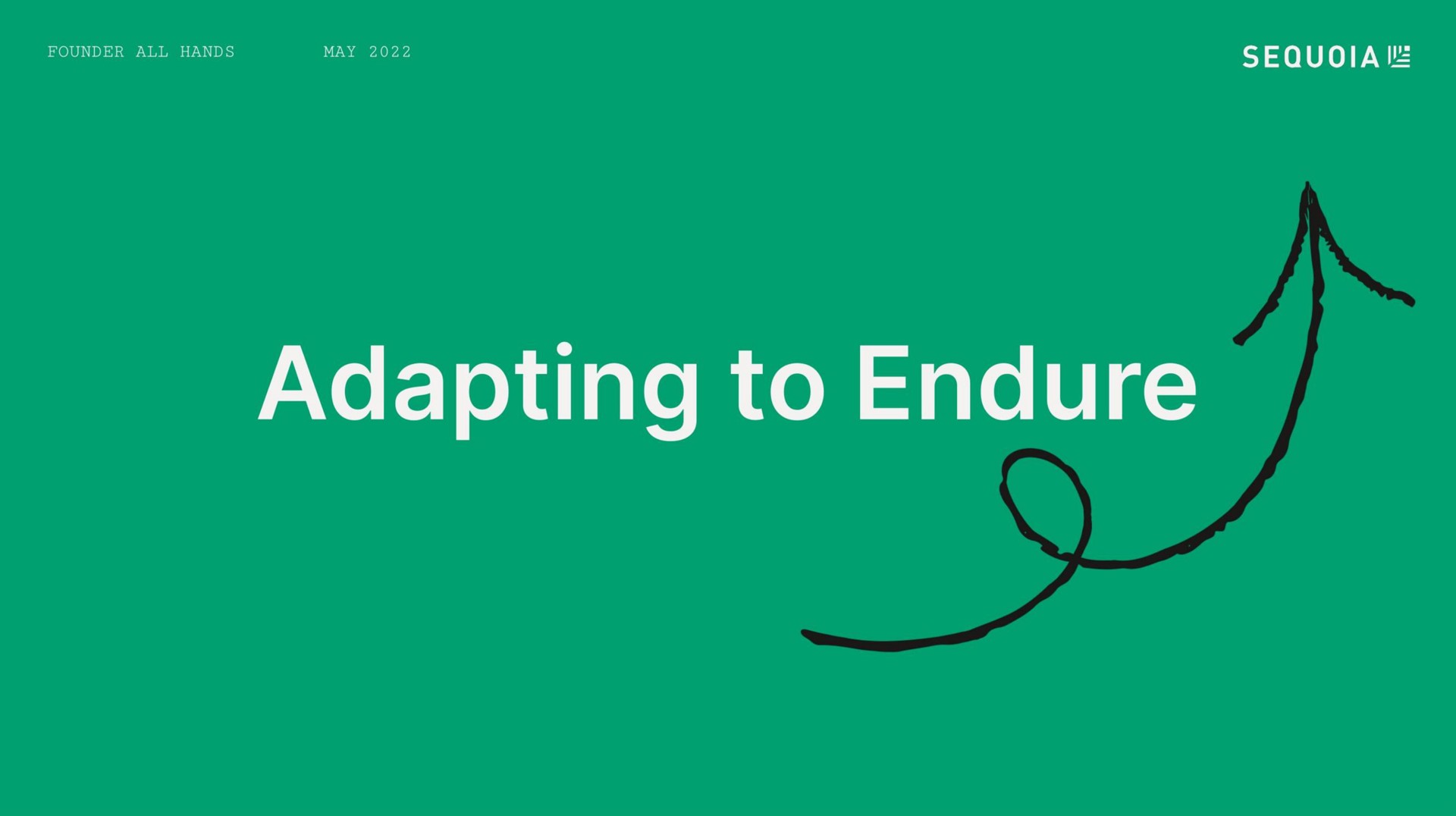Sequoia Capital — Adapting to Endure investment banking deck slide