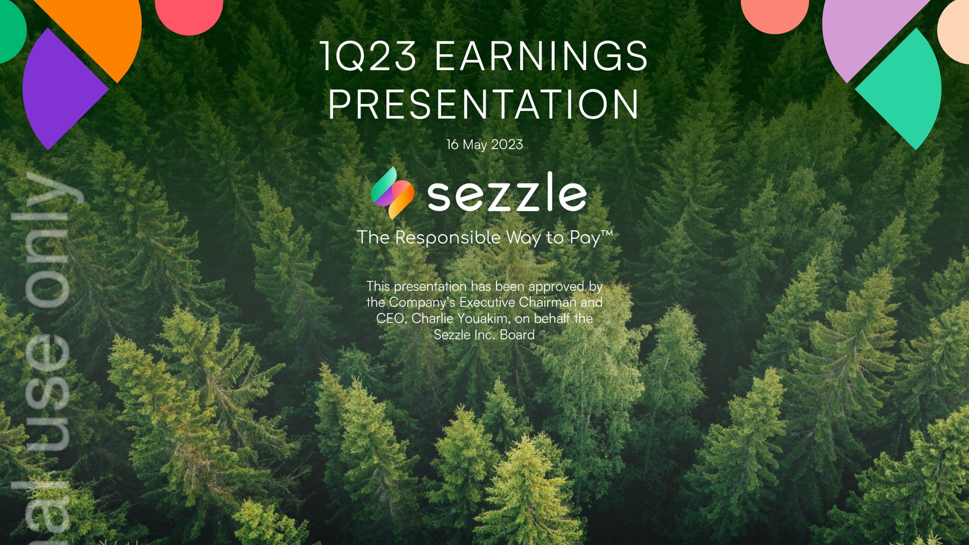 Sezzle — 1q23 Earnings Presentation investment banking deck slide