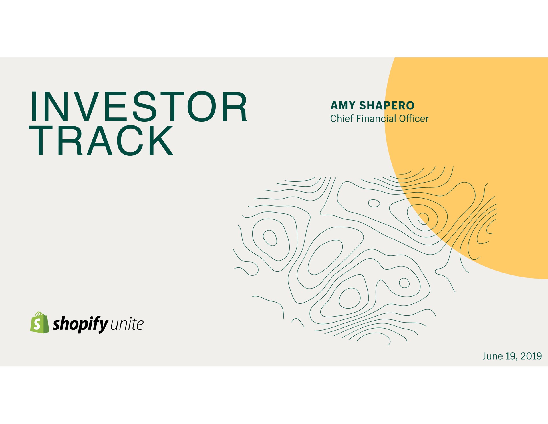 Shopify — Investor Track investment banking deck slide