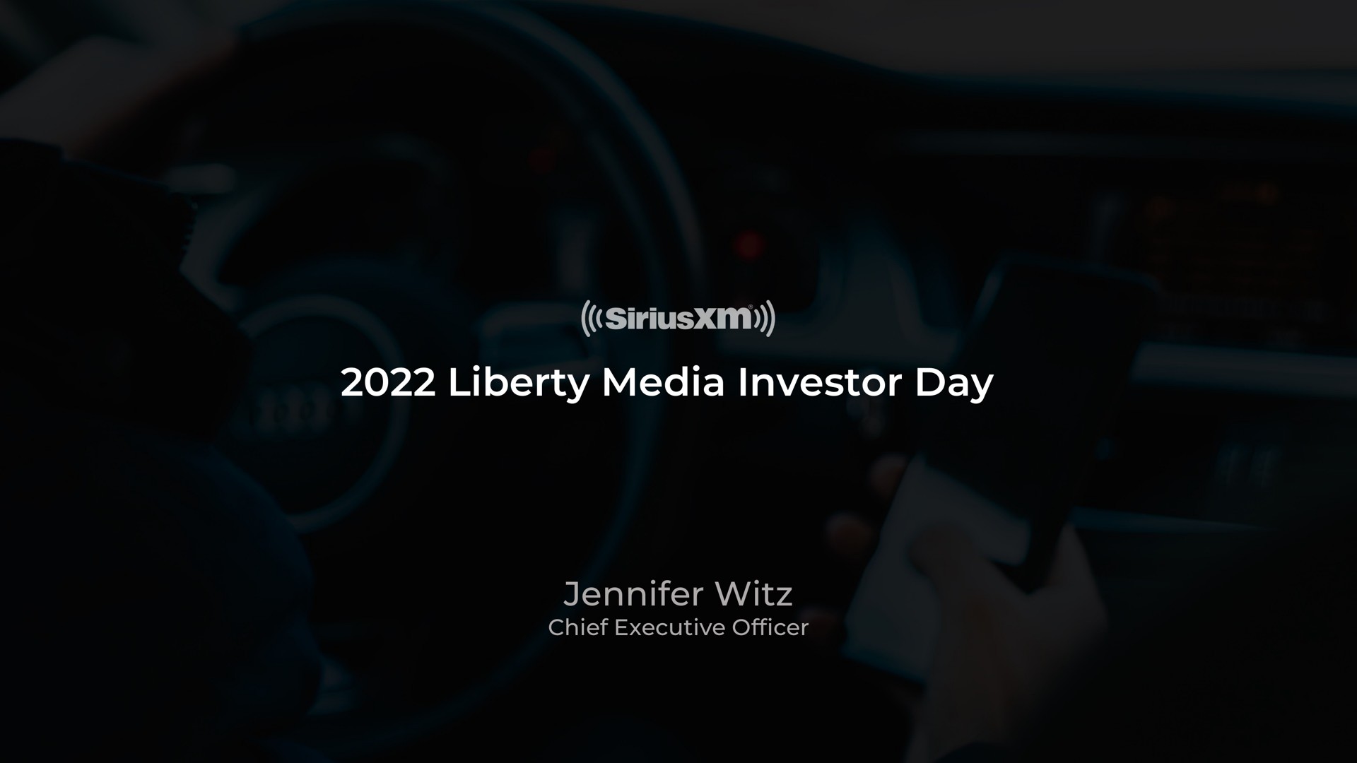 Siriusxm — 2022 Liberty Media Investor Day investment banking deck slide