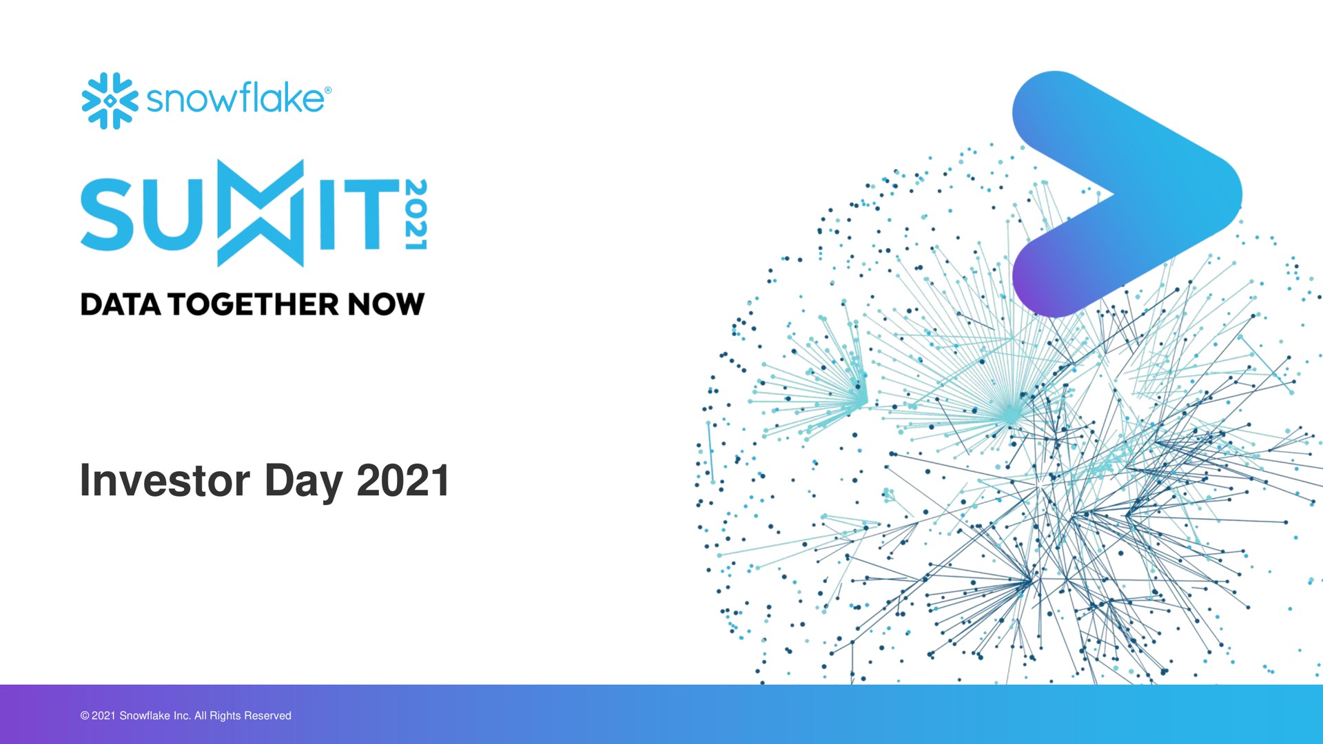 Snowflake — Investor Day 2021 investment banking deck slide