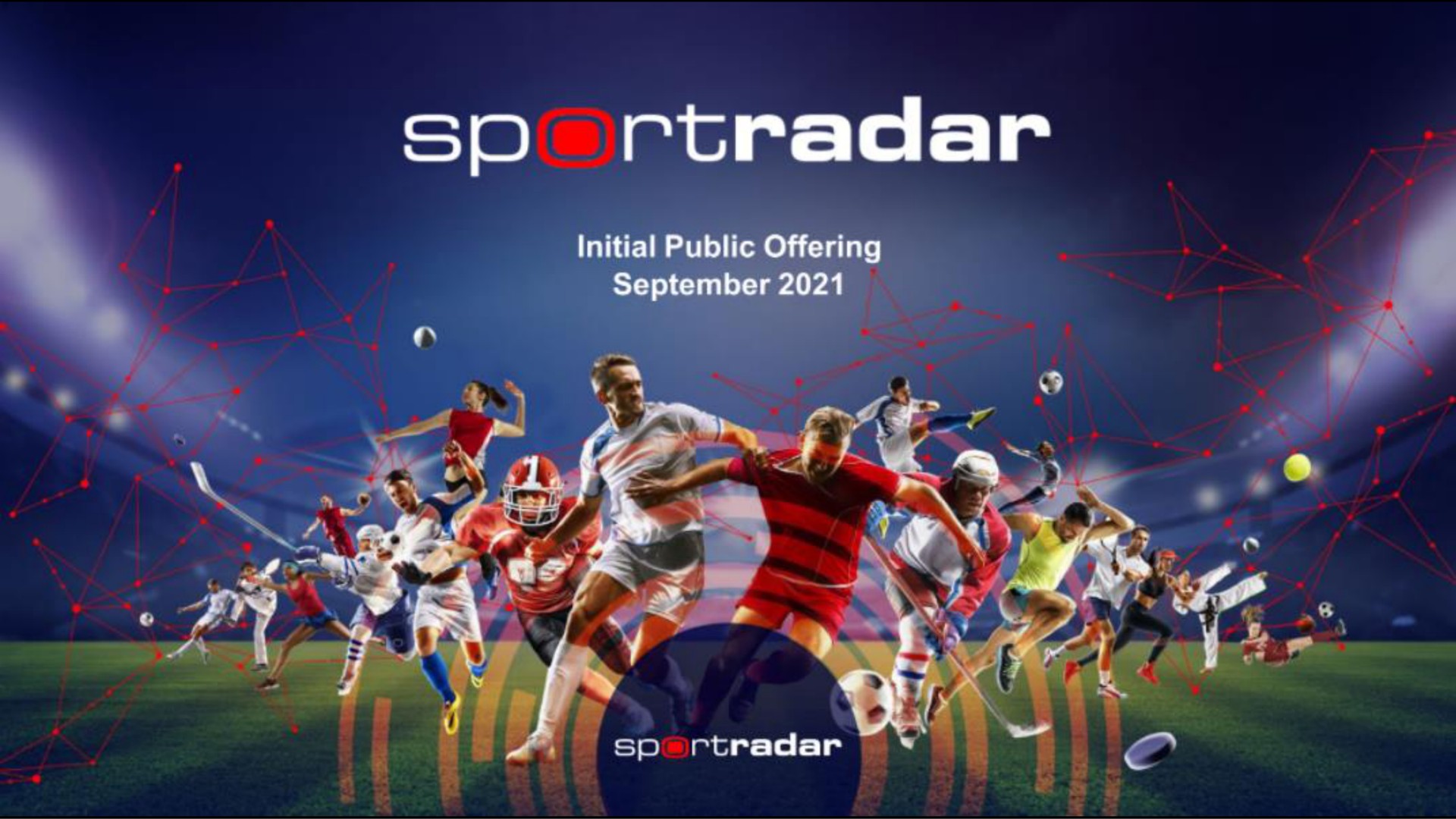 Sportradar investment banking deck slide
