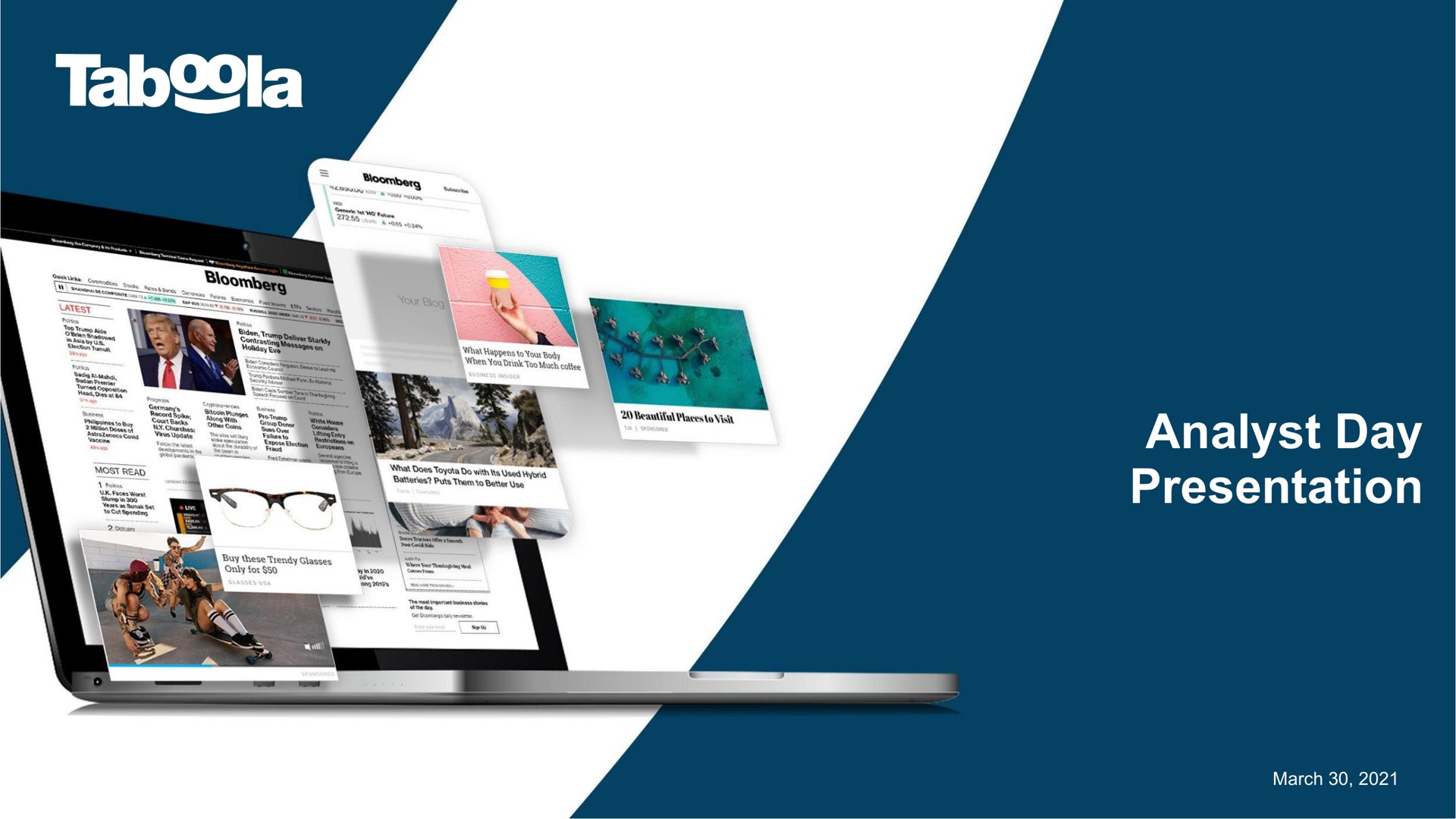 Taboola — Analyst Day Presentation investment banking deck slide