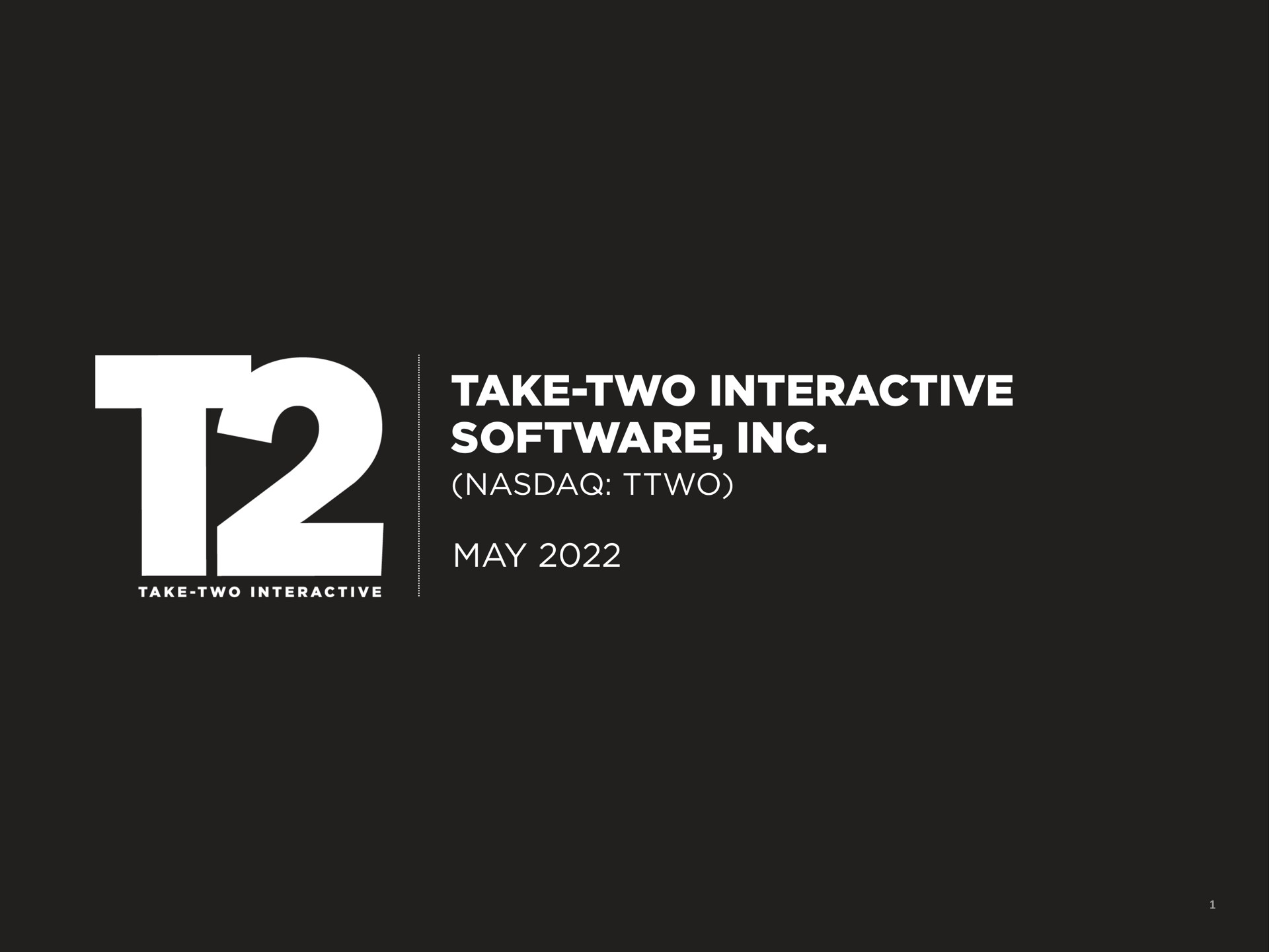 Take Two Interactive — Take-two Interactive Software, Inc. investment banking deck slide