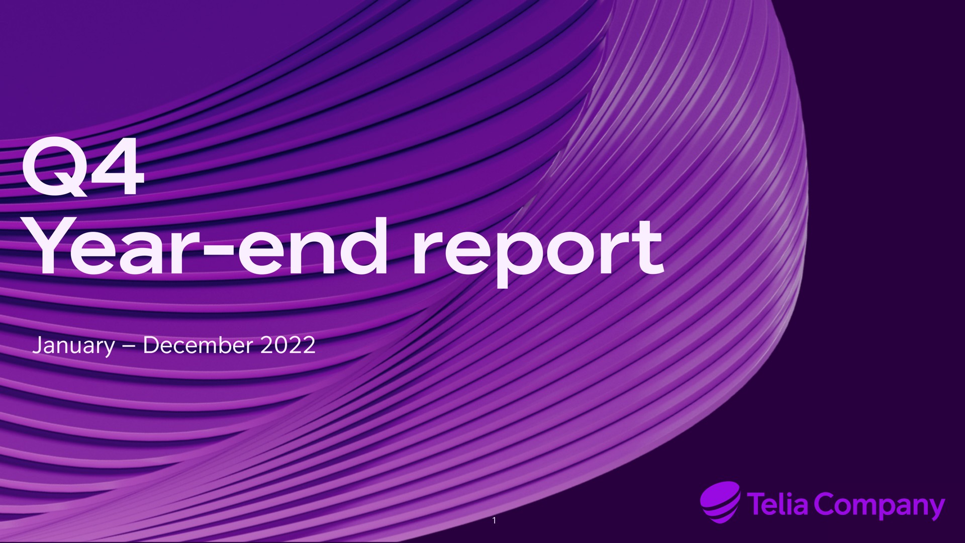 Telia Company — Q4 Year-end report investment banking deck slide