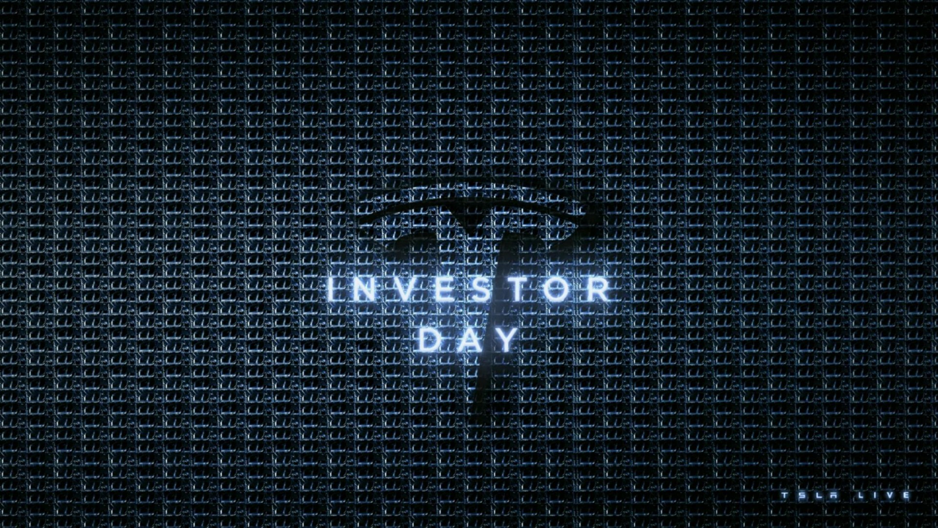 Tesla — Event Title Slide investment banking deck slide