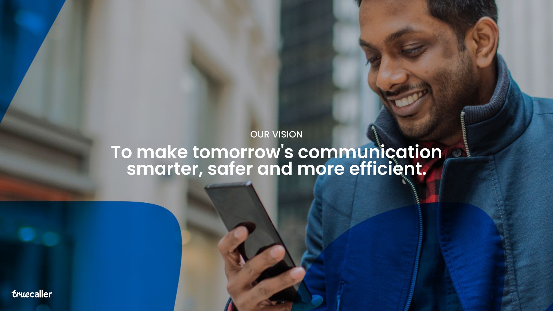 Truecaller — Our Vision investment banking deck slide