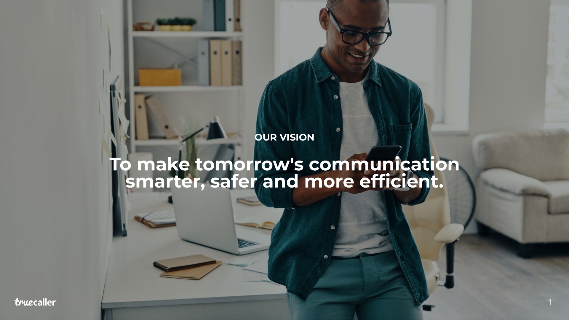 Truecaller — Our Vision investment banking deck slide