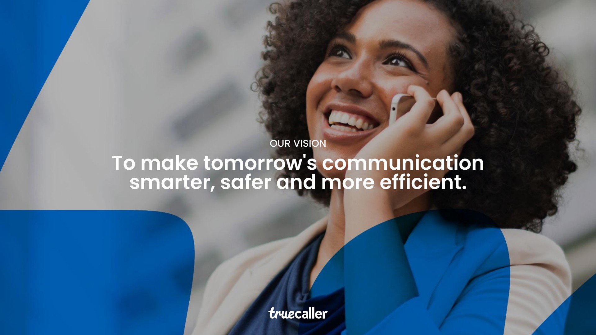 Truecaller — Our Vision investment banking deck slide
