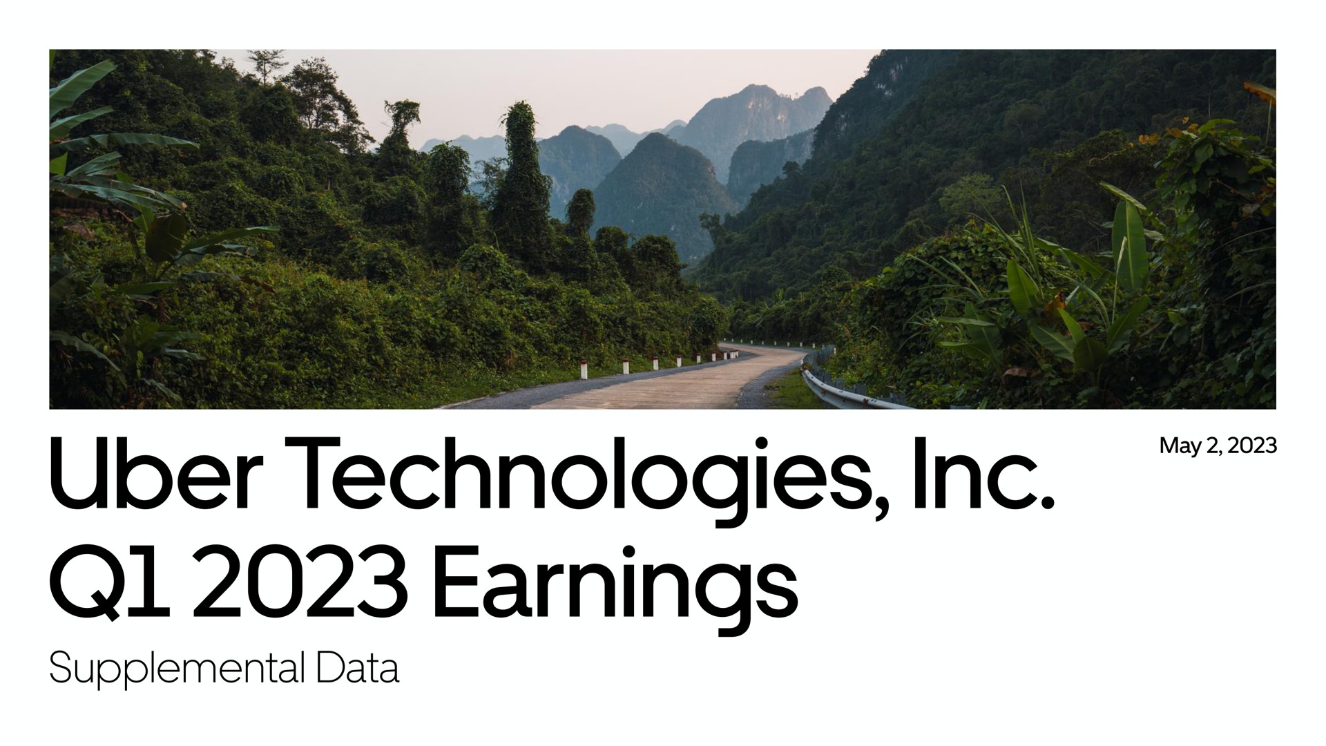 Uber — Uber Technologies, Inc. Q1 2023 Earnings investment banking deck slide