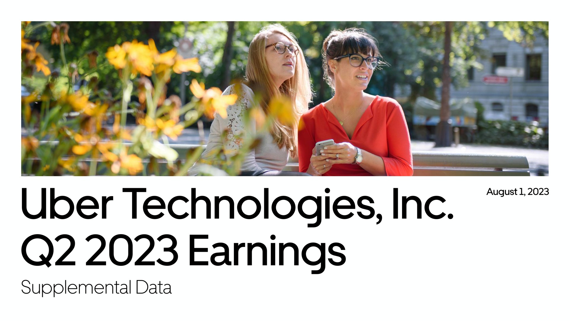 Uber — Uber Technologies, Inc. Q2 2023 Earnings investment banking deck slide