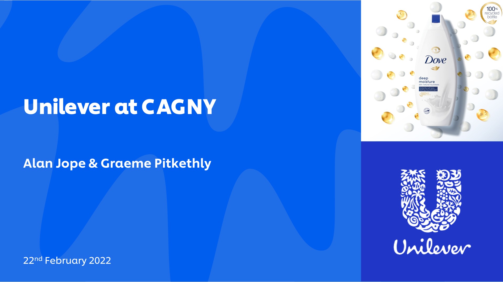 Unilever — Unilever at CAGNY investment banking deck slide
