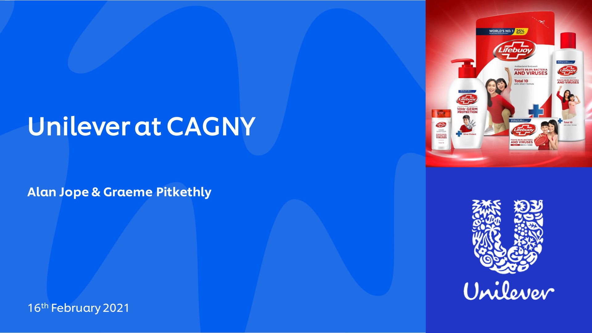 Unilever — Unilever at CAGNY investment banking deck slide