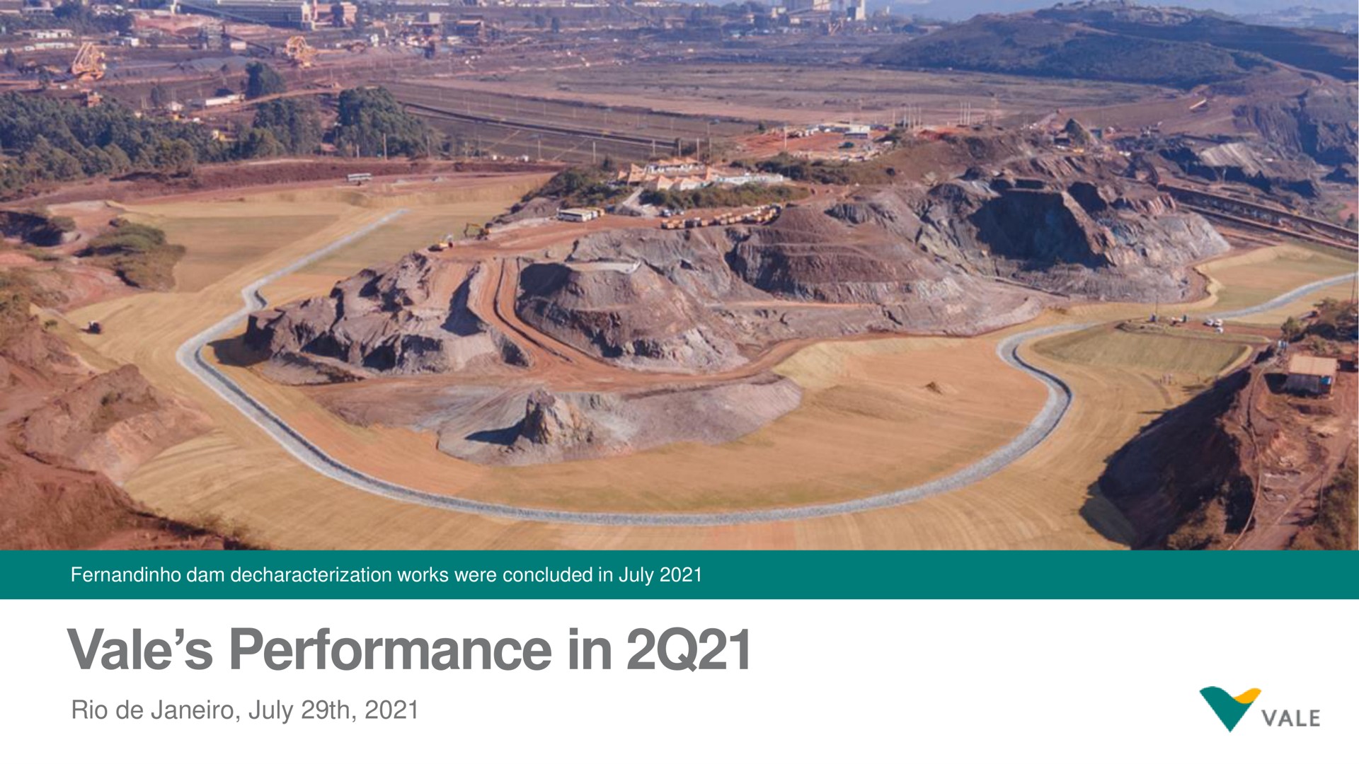 Vale — Vale’s Performance in 2Q21 investment banking deck slide