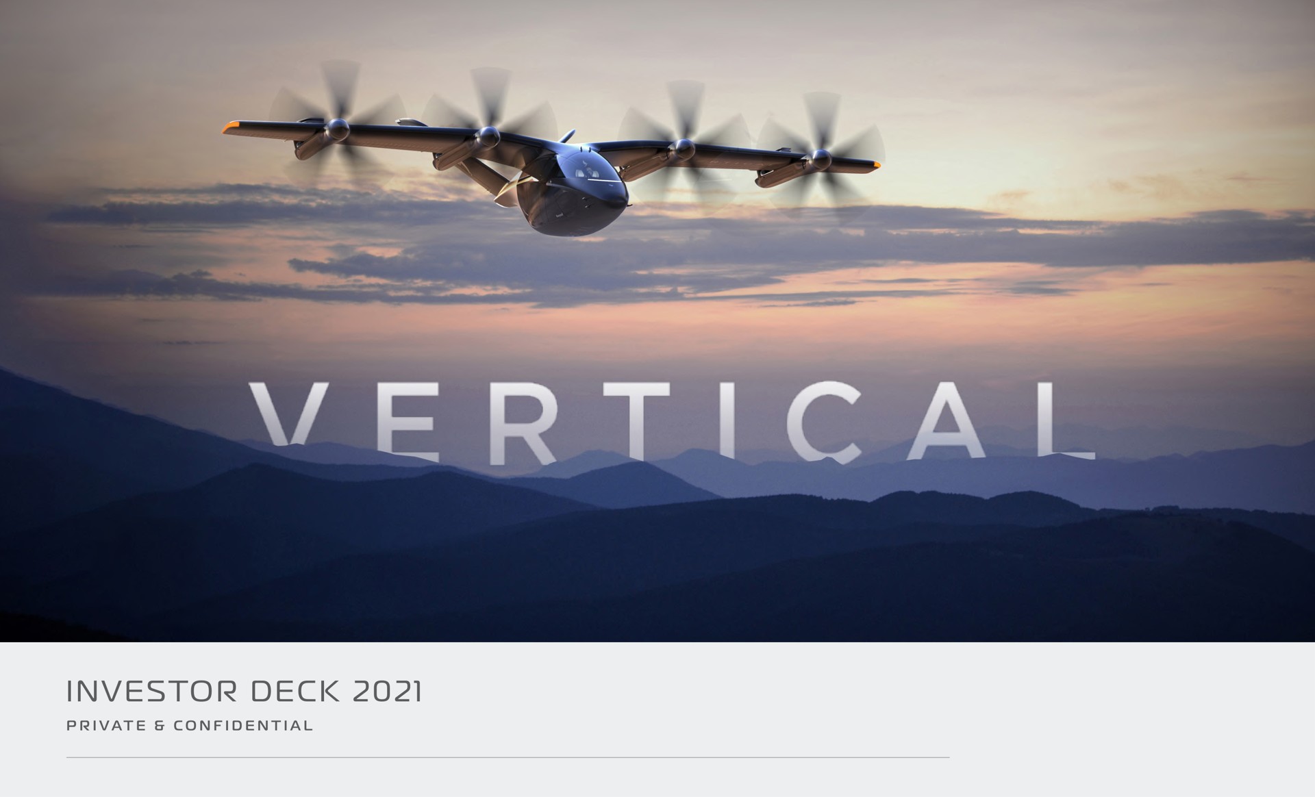 Vertical Aerospace — Vertical investment banking deck slide