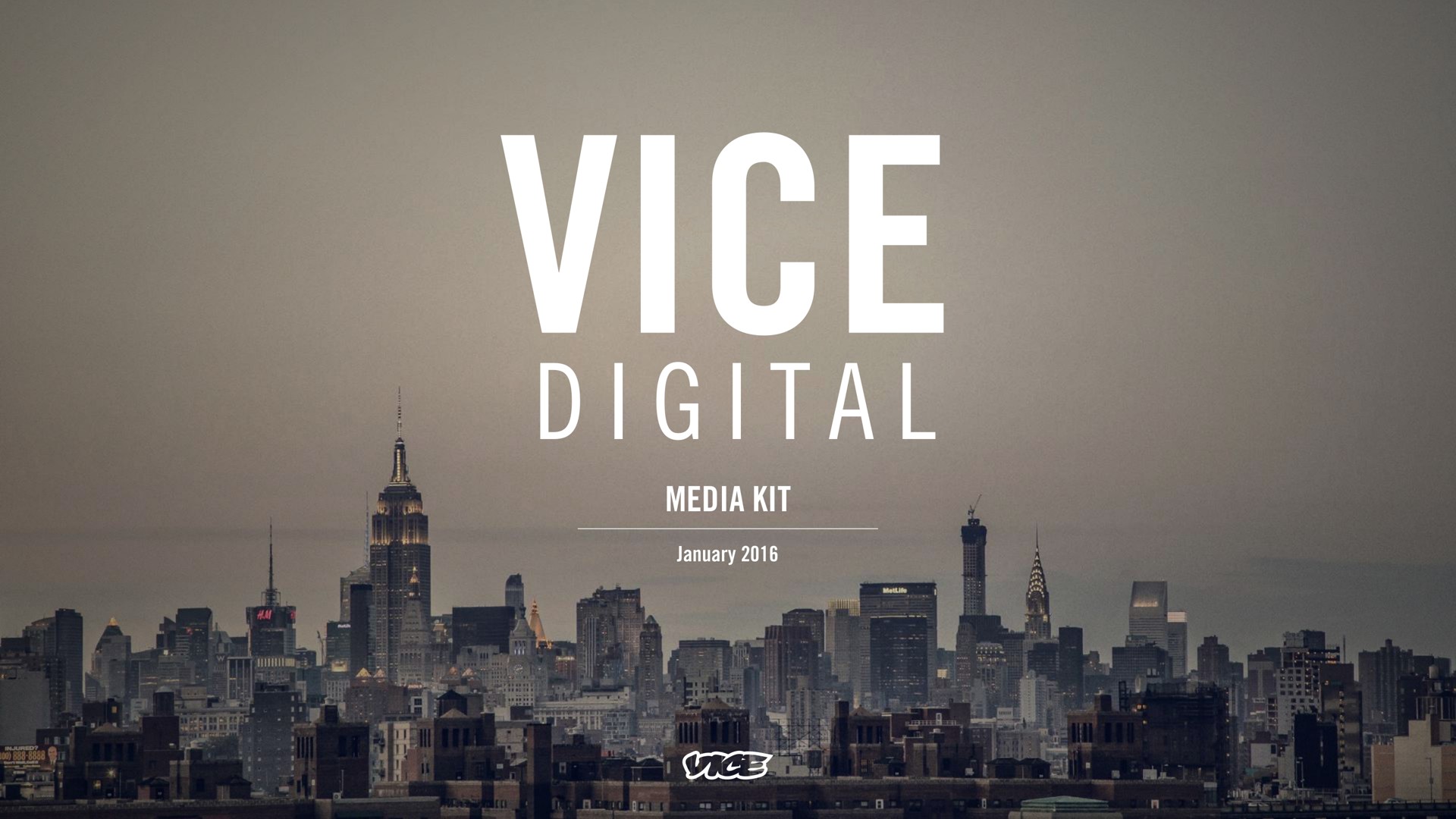 Vice Media Group — Vice Digital investment banking deck slide