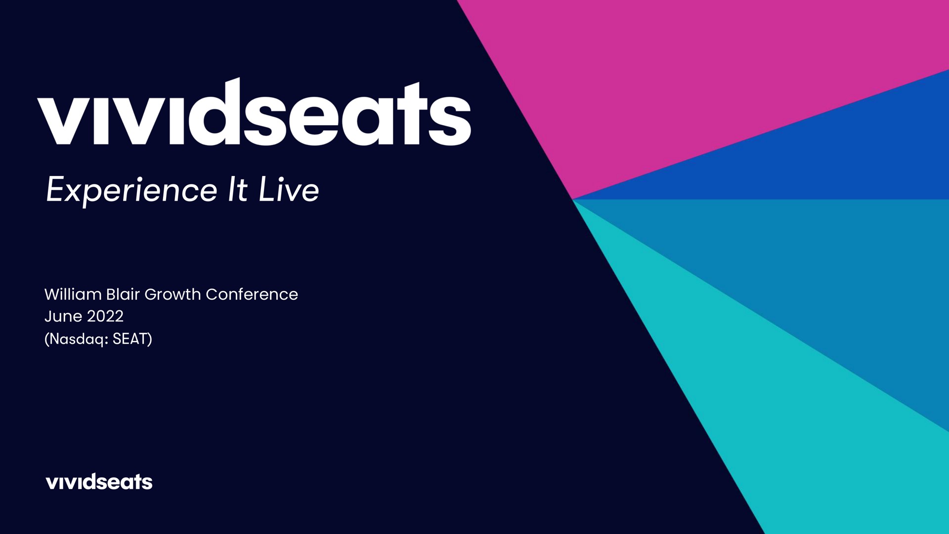 Vivid Seats — vividseats investment banking deck slide