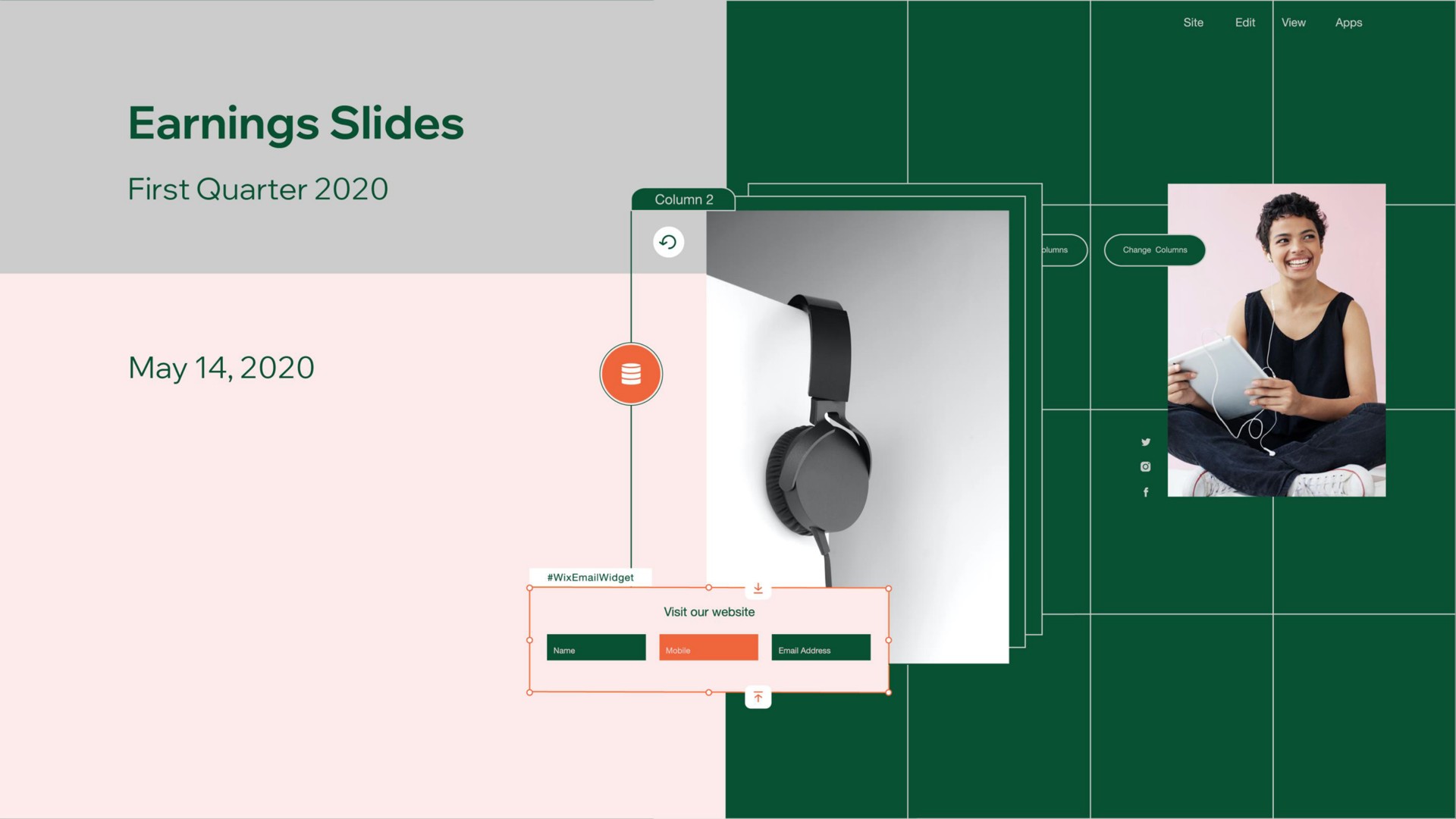 Wix — Earnings Slides investment banking deck slide