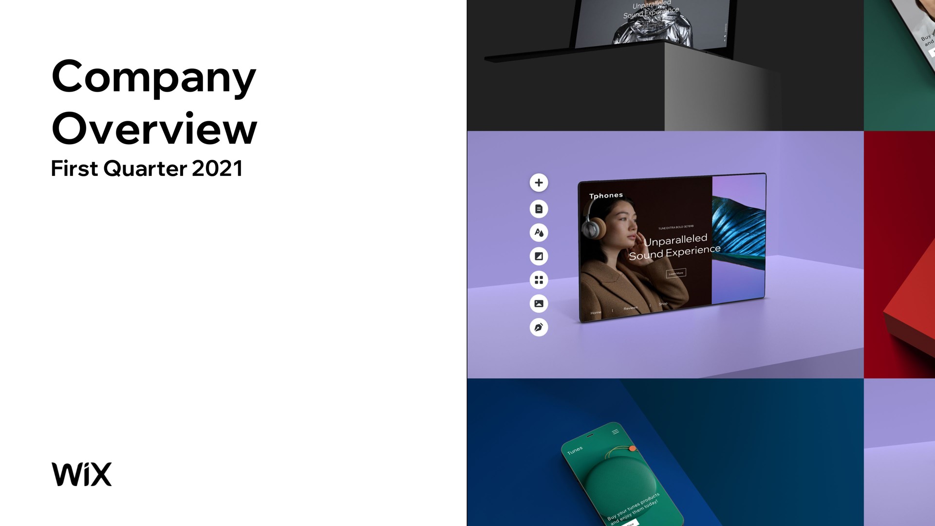 Wix — Company Overview investment banking deck slide