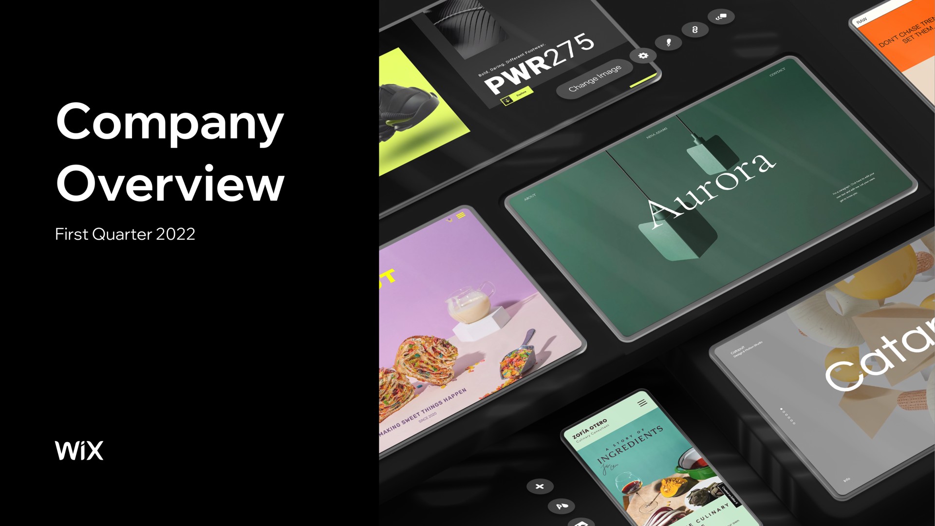 Wix — Company Overview investment banking deck slide