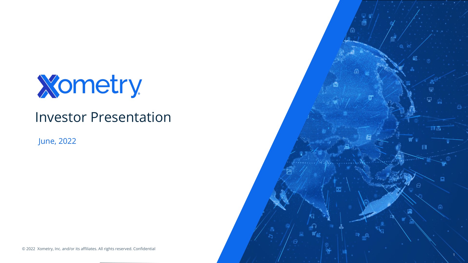 Xometry — Investor Presentation investment banking deck slide