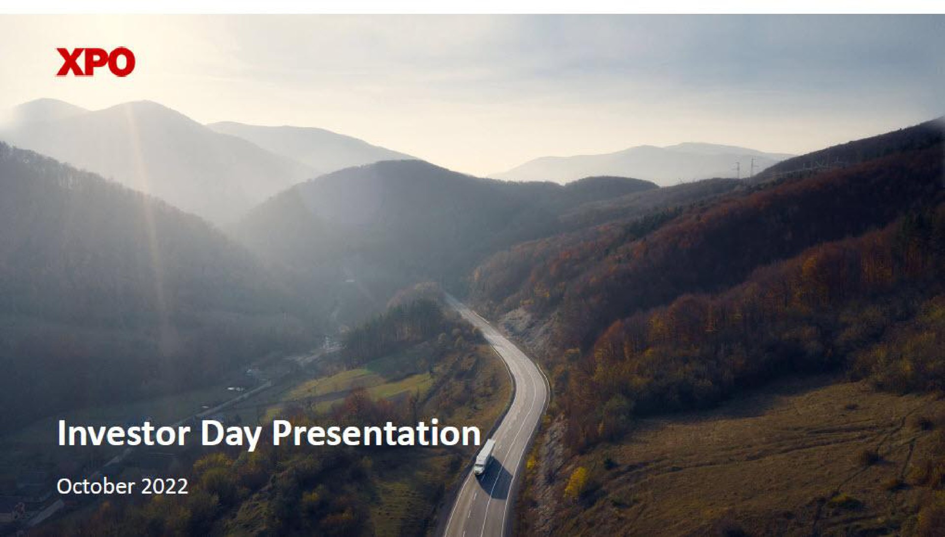Xpo Logistics — Investor Day Presentation investment banking deck slide