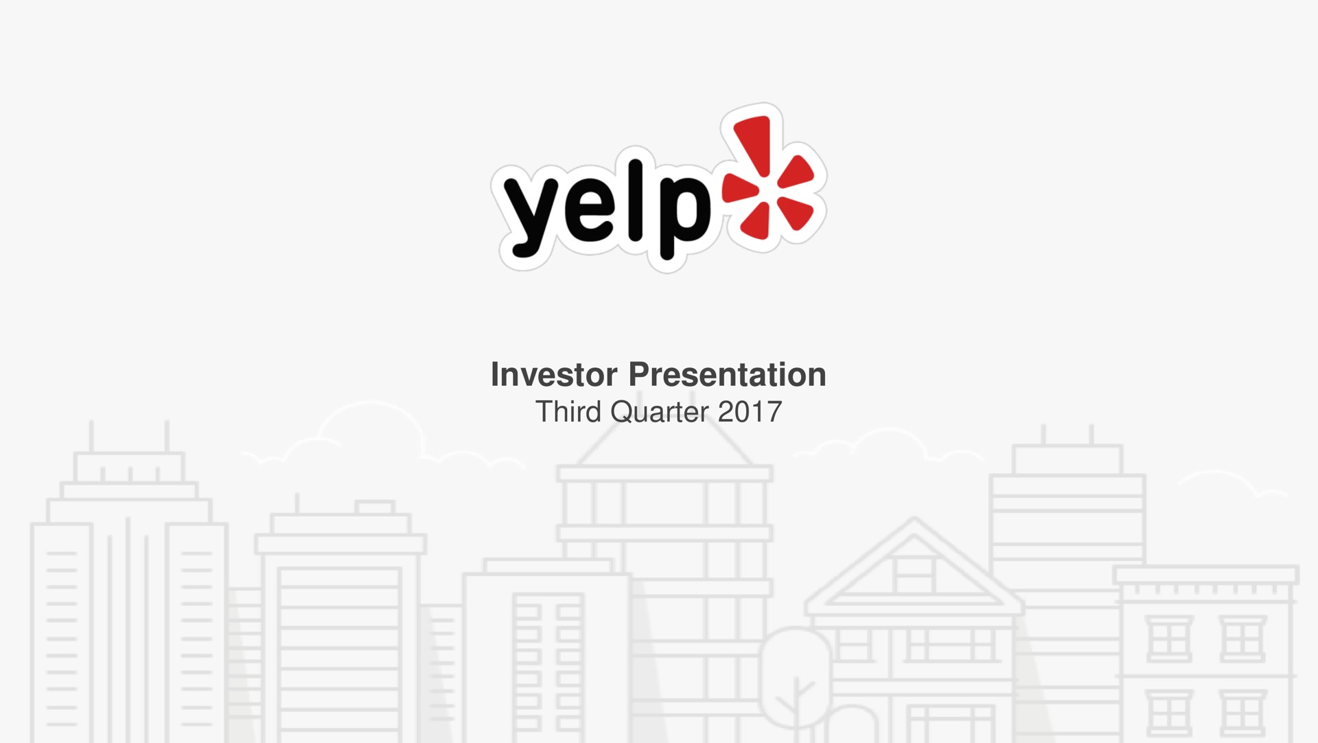 Yelp — Investor Presentation investment banking deck slide