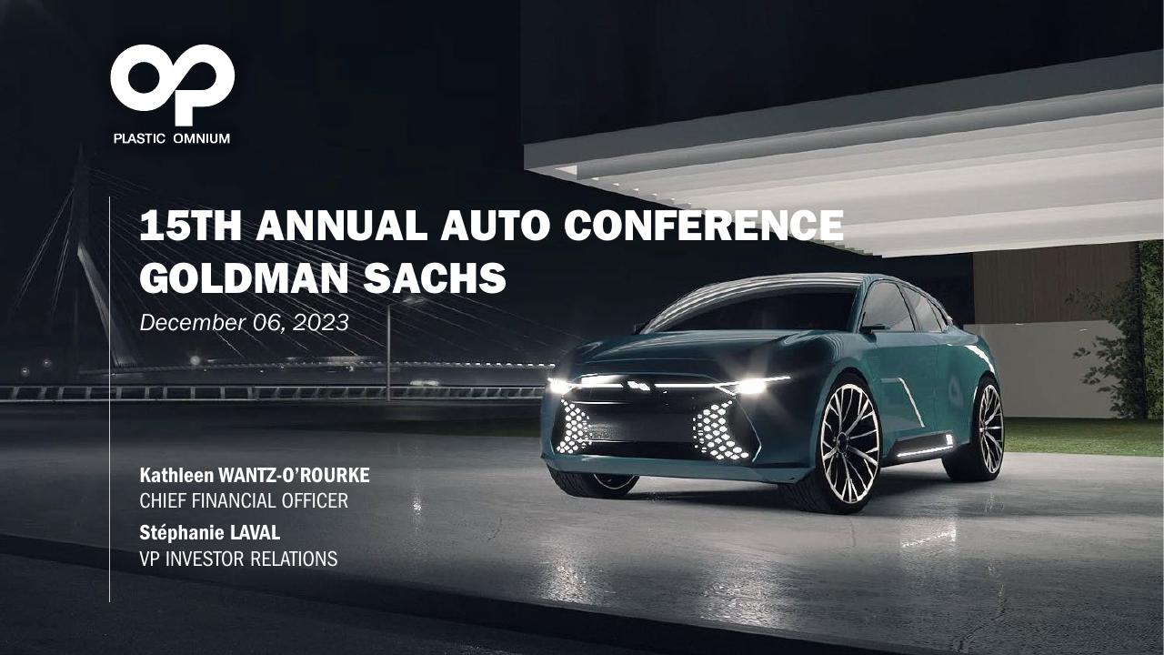 15th Annual Auto Conference Goldman Sachs Goldman Sachs investment banking deck cover