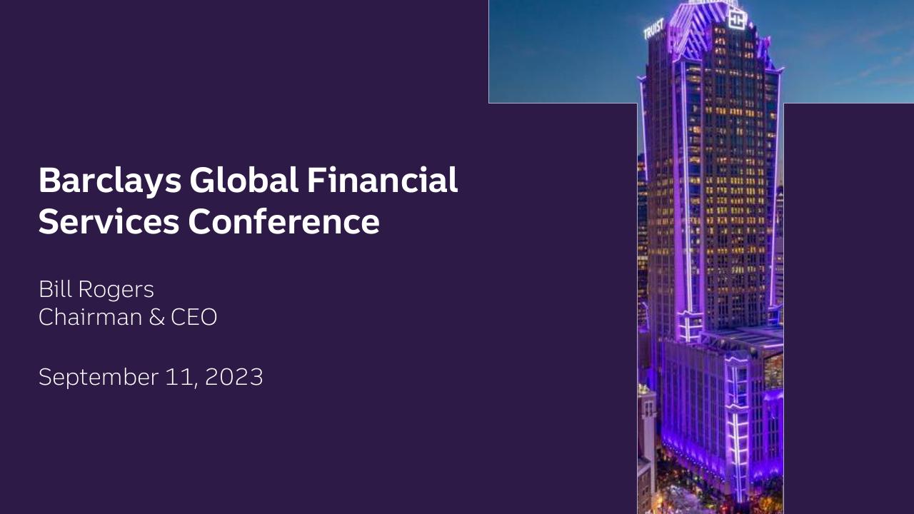 Barclays Global Financial Services Conference Barclays investment banking deck cover