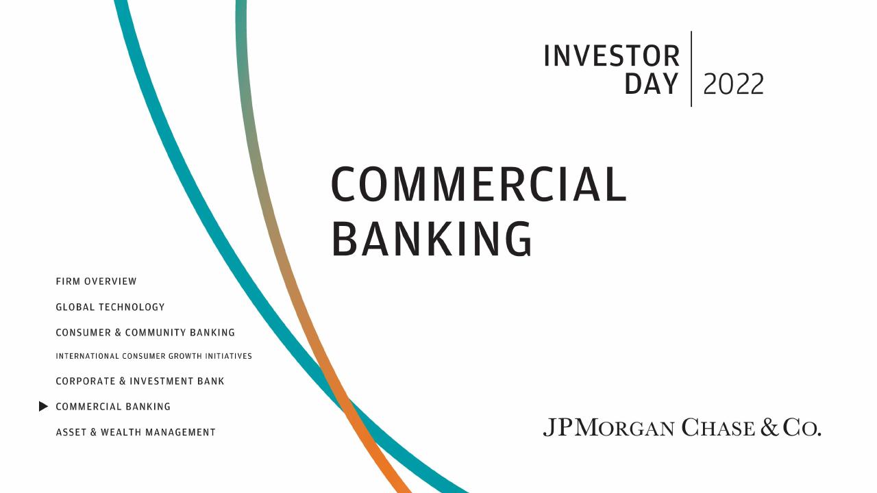 Commercial Banking 2022 JP Morgan investment banking deck cover