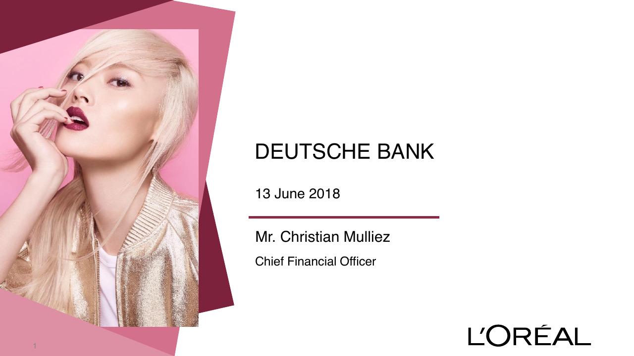 Deutsche Bank 2018 A Very Dynamic 1st Quarter Deutcshe investment banking deck cover
